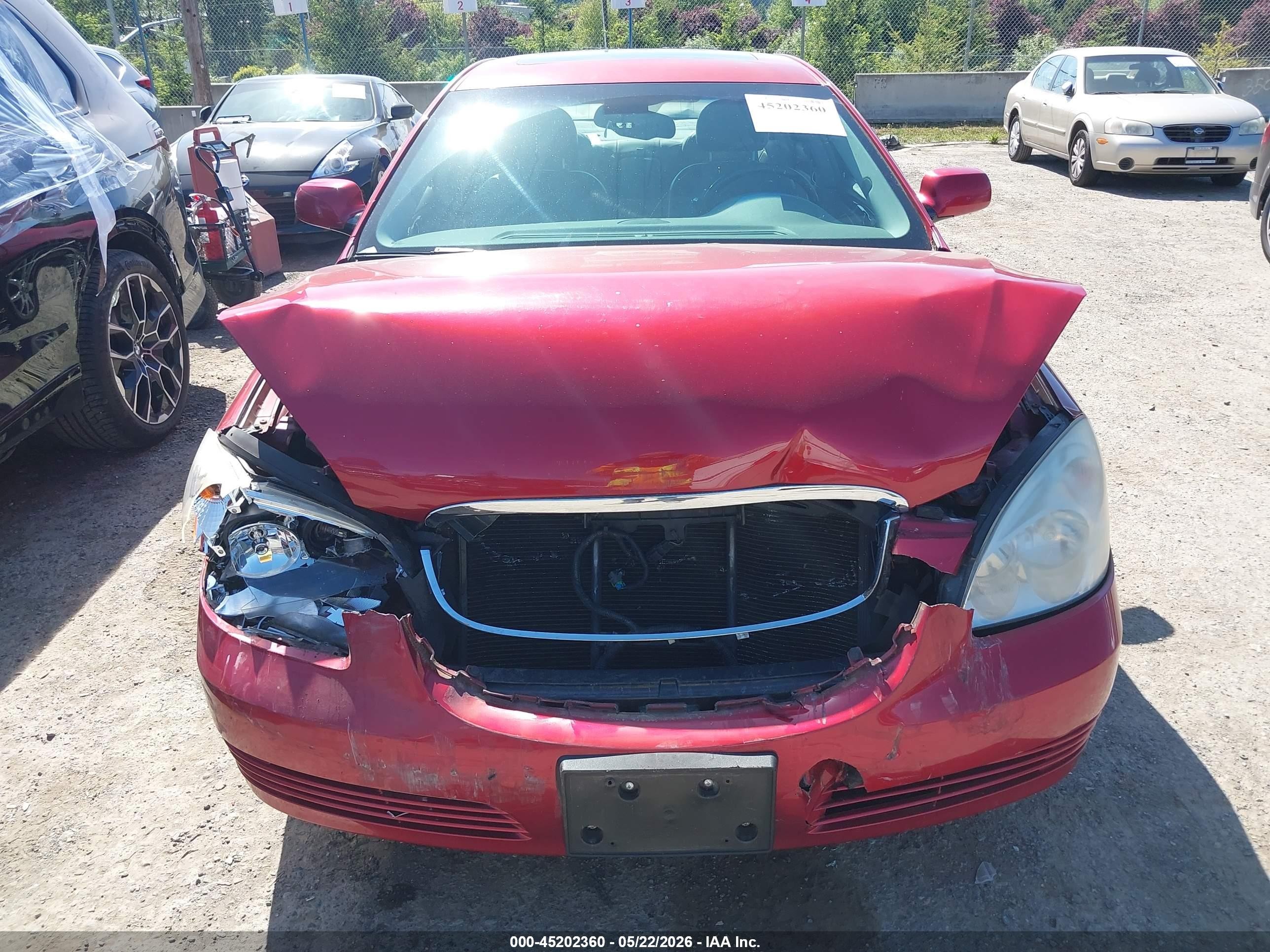 2007 Buick Lucerne Cxl Red vin: 1G4HD57297U141014