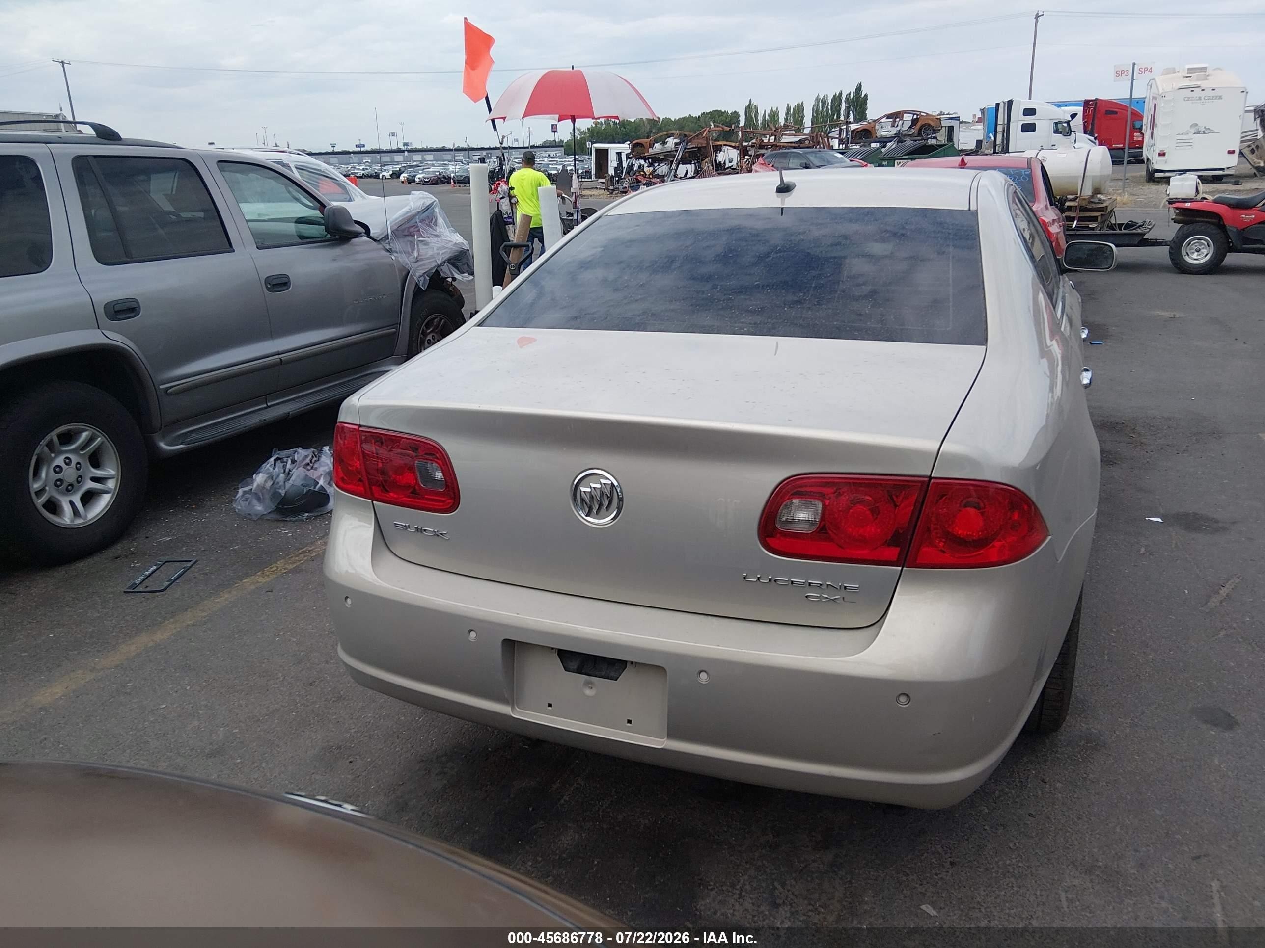 2007 Buick Lucerne Cxl Beige vin: 1G4HD57297U170044