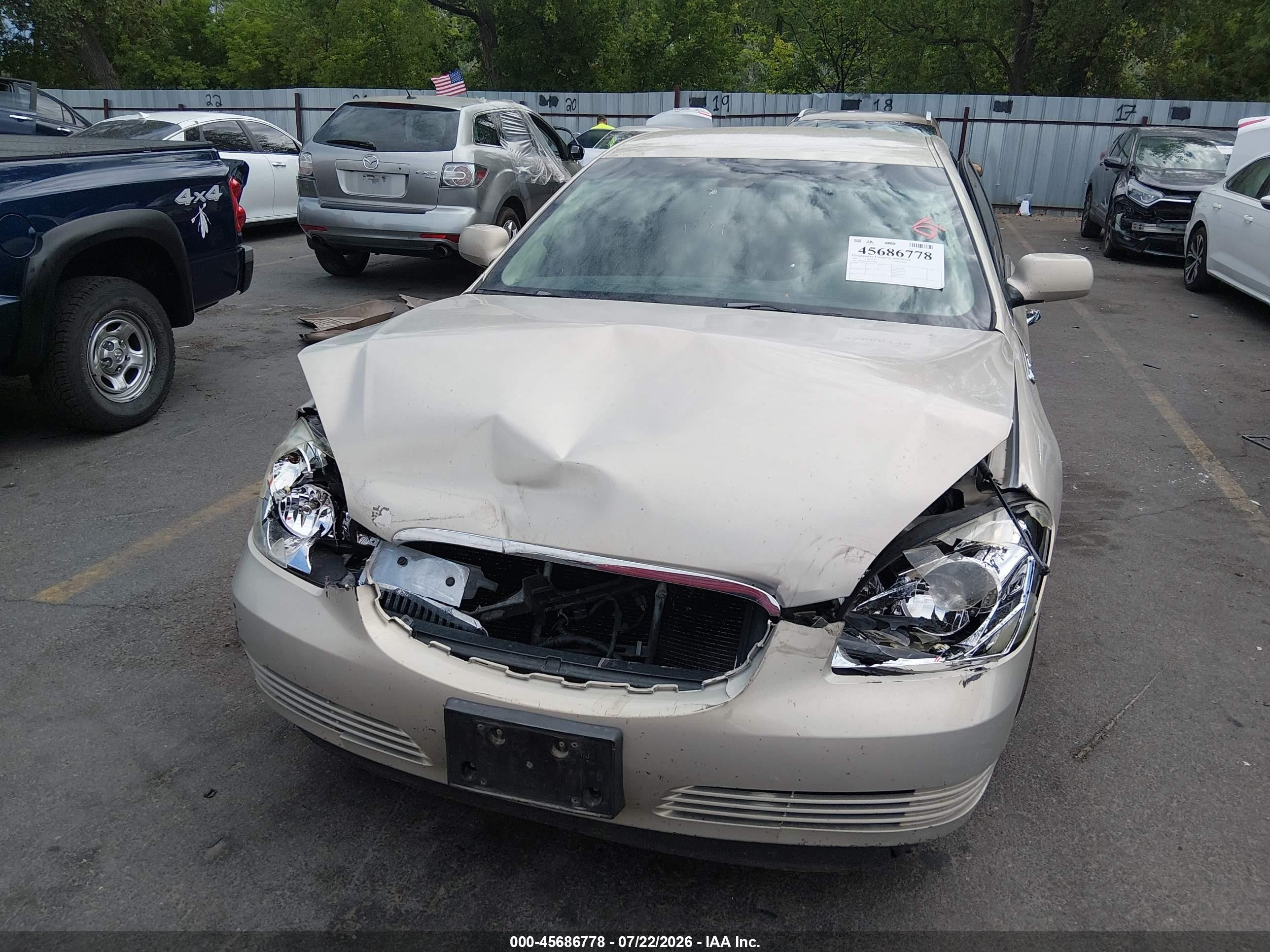 2007 Buick Lucerne Cxl Beige vin: 1G4HD57297U170044