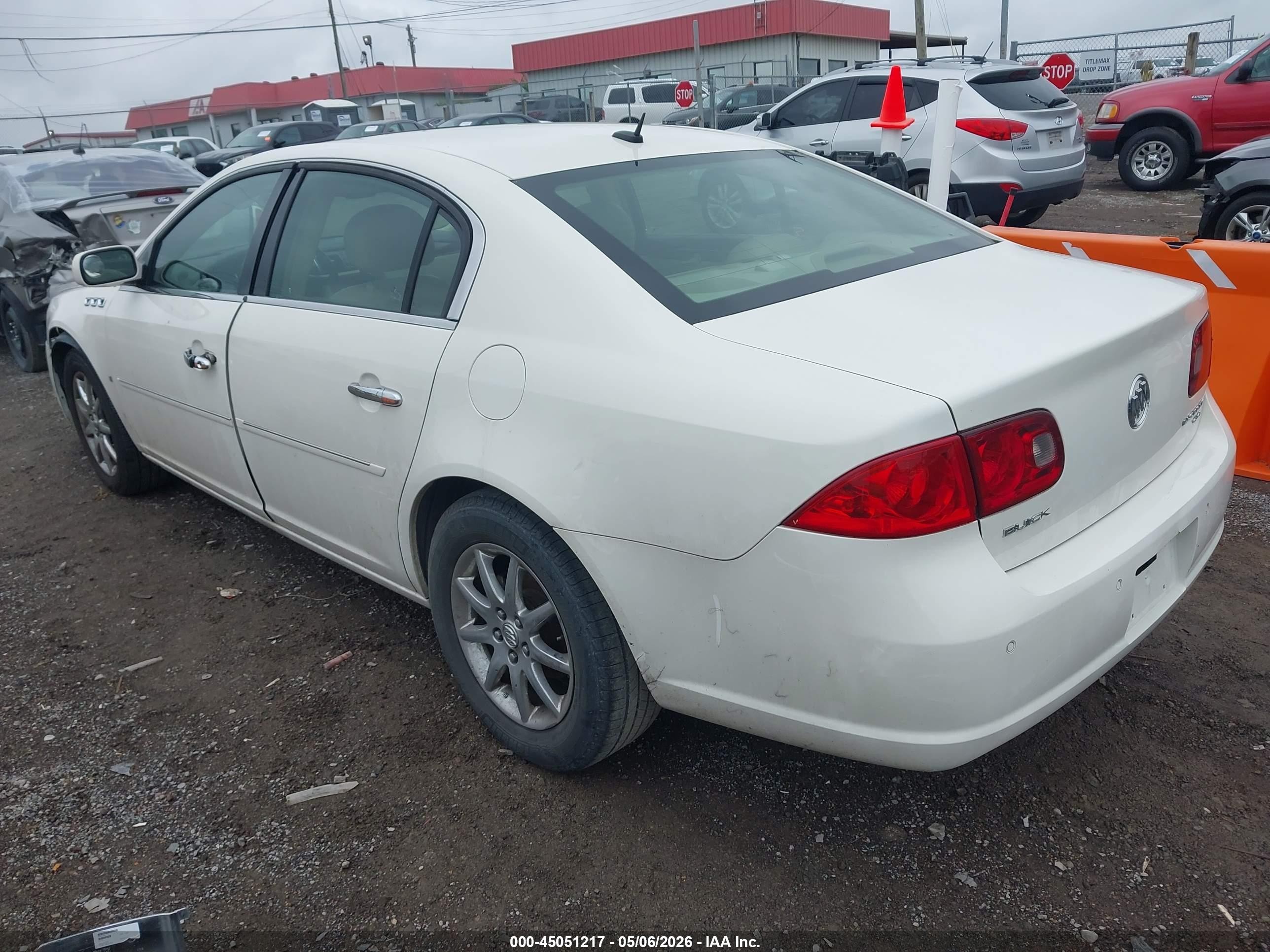 2007 Buick Lucerne Cxl Белый vin: 1G4HD57297U207481