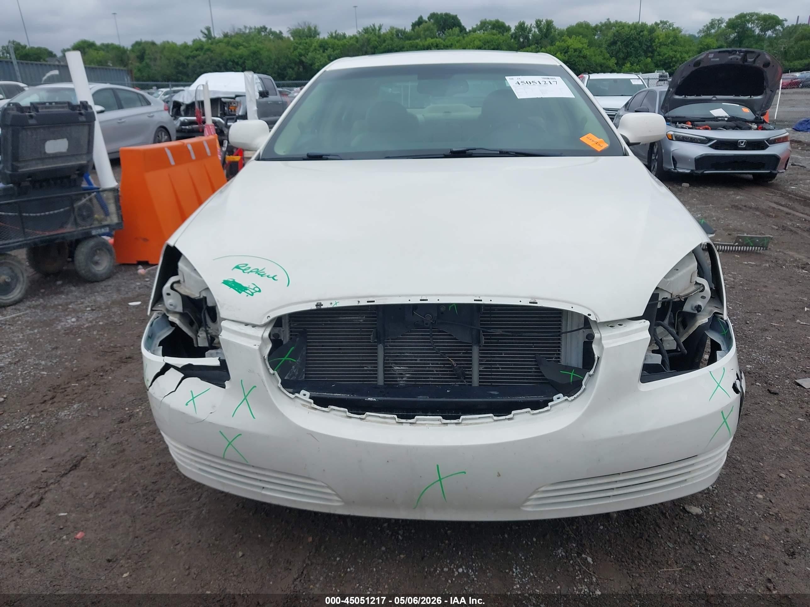 2007 Buick Lucerne Cxl Белый vin: 1G4HD57297U207481
