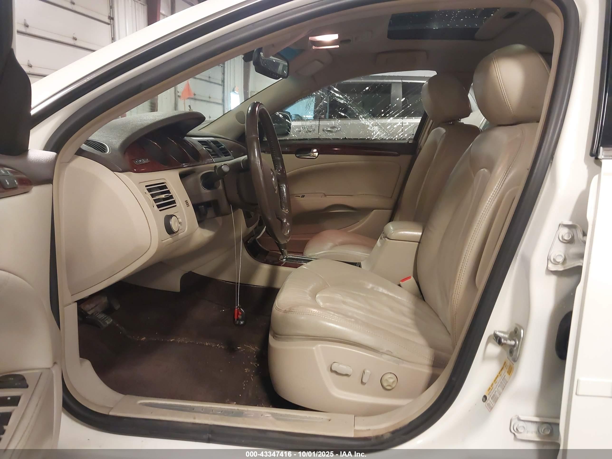 2007 Buick Lucerne Cxl White vin: 1G4HD57297U219839