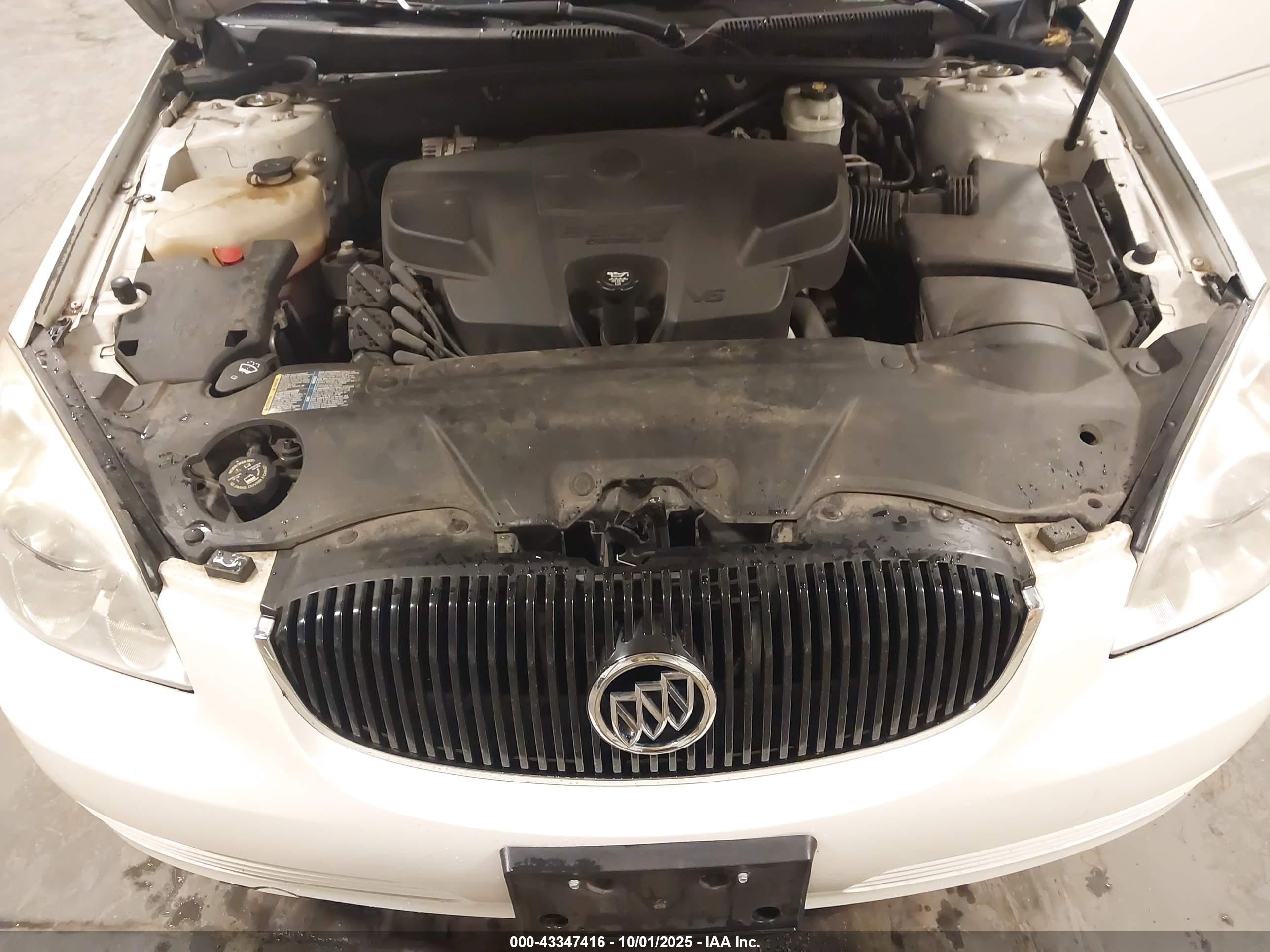 2007 Buick Lucerne Cxl White vin: 1G4HD57297U219839