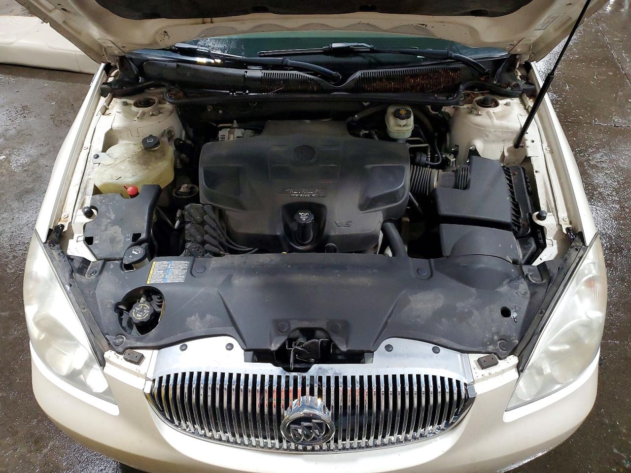 2007 Buick Lucerne Cxl White vin: 1G4HD57297U225334