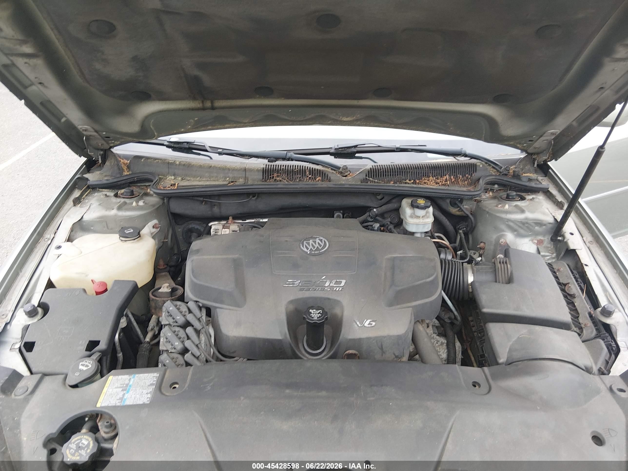 2006 Buick Lucerne Cxl Green vin: 1G4HD572X6U255456