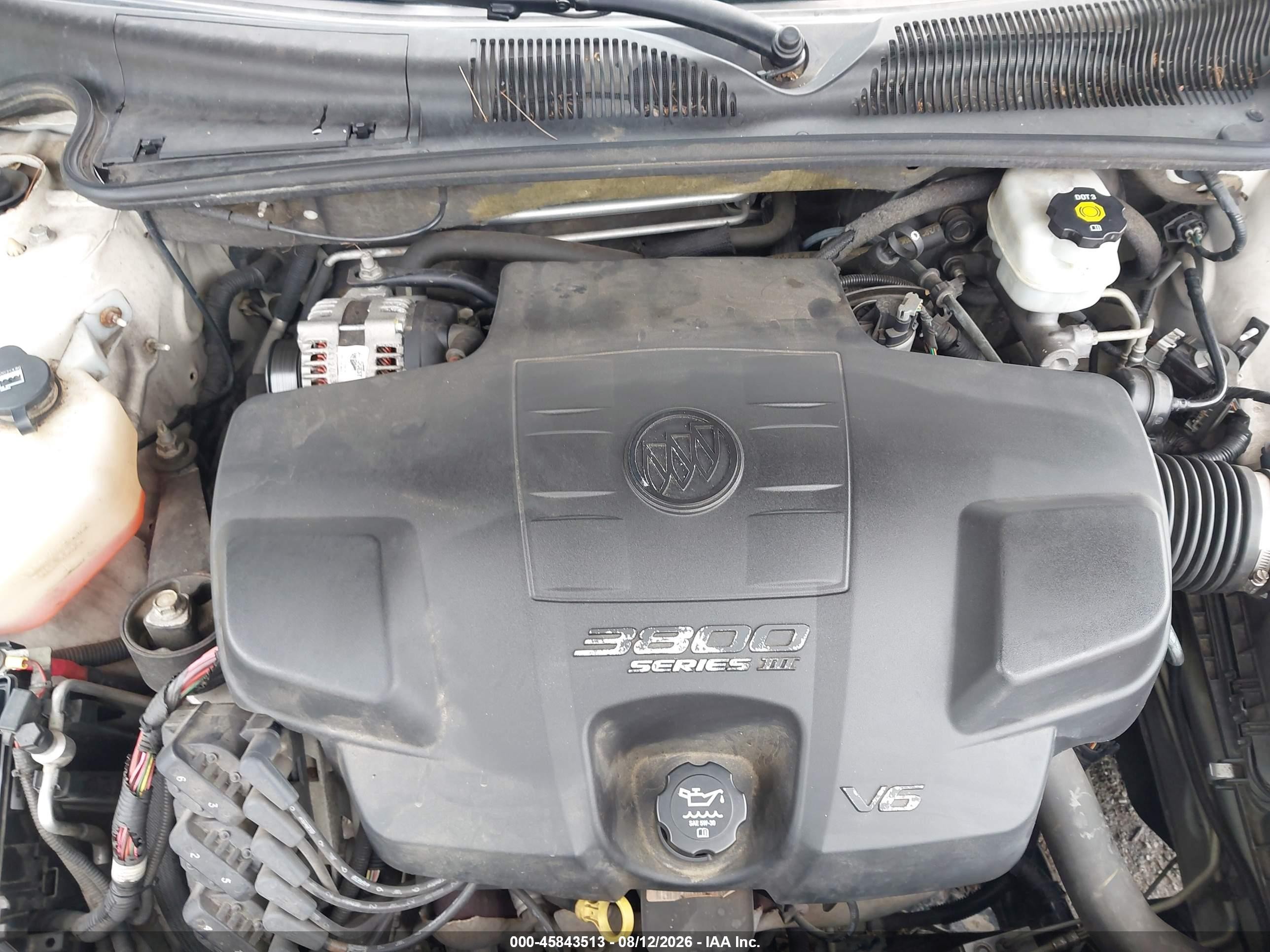 2007 Buick Lucerne Cxl White vin: 1G4HD572X7U109902