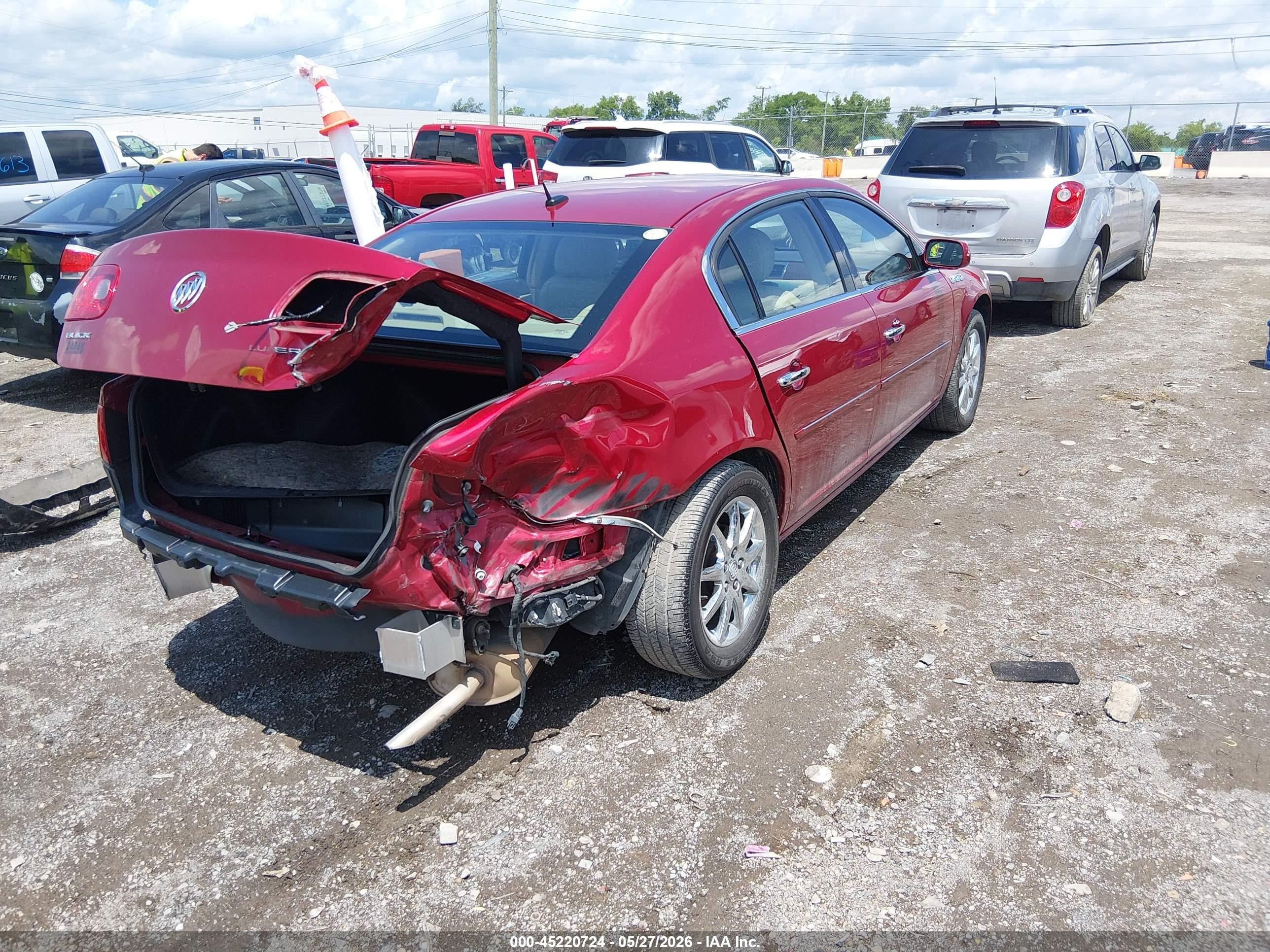 2008 Buick Lucerne Cxl Red vin: 1G4HD572X8U111859