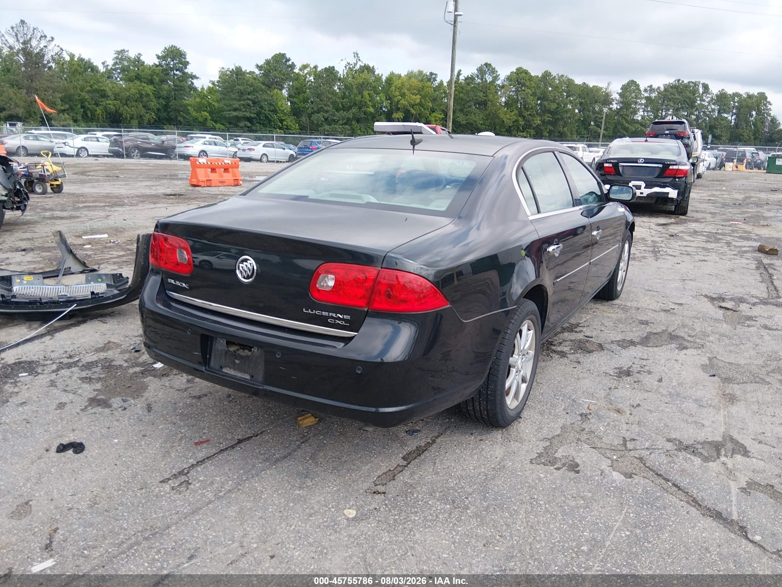 2008 Buick Lucerne Cxl Black vin: 1G4HD572X8U178588