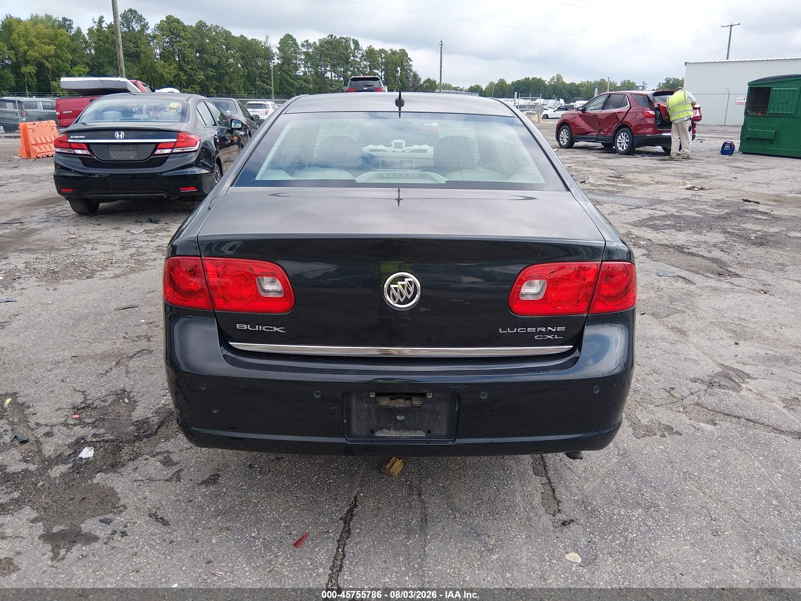 2008 Buick Lucerne Cxl Black vin: 1G4HD572X8U178588