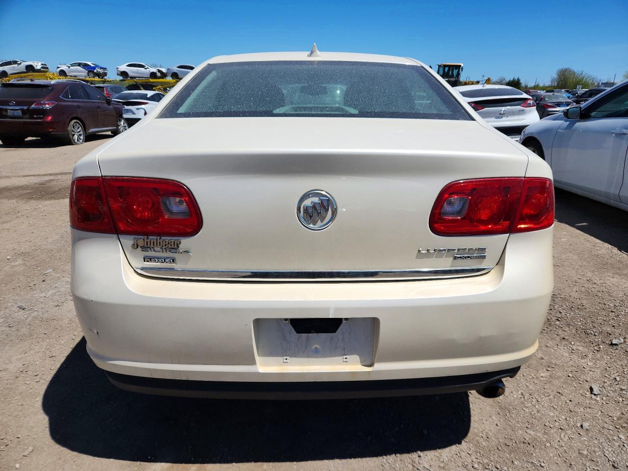 2009 Buick Lucerne Cxl White vin: 1G4HD57M09U130794