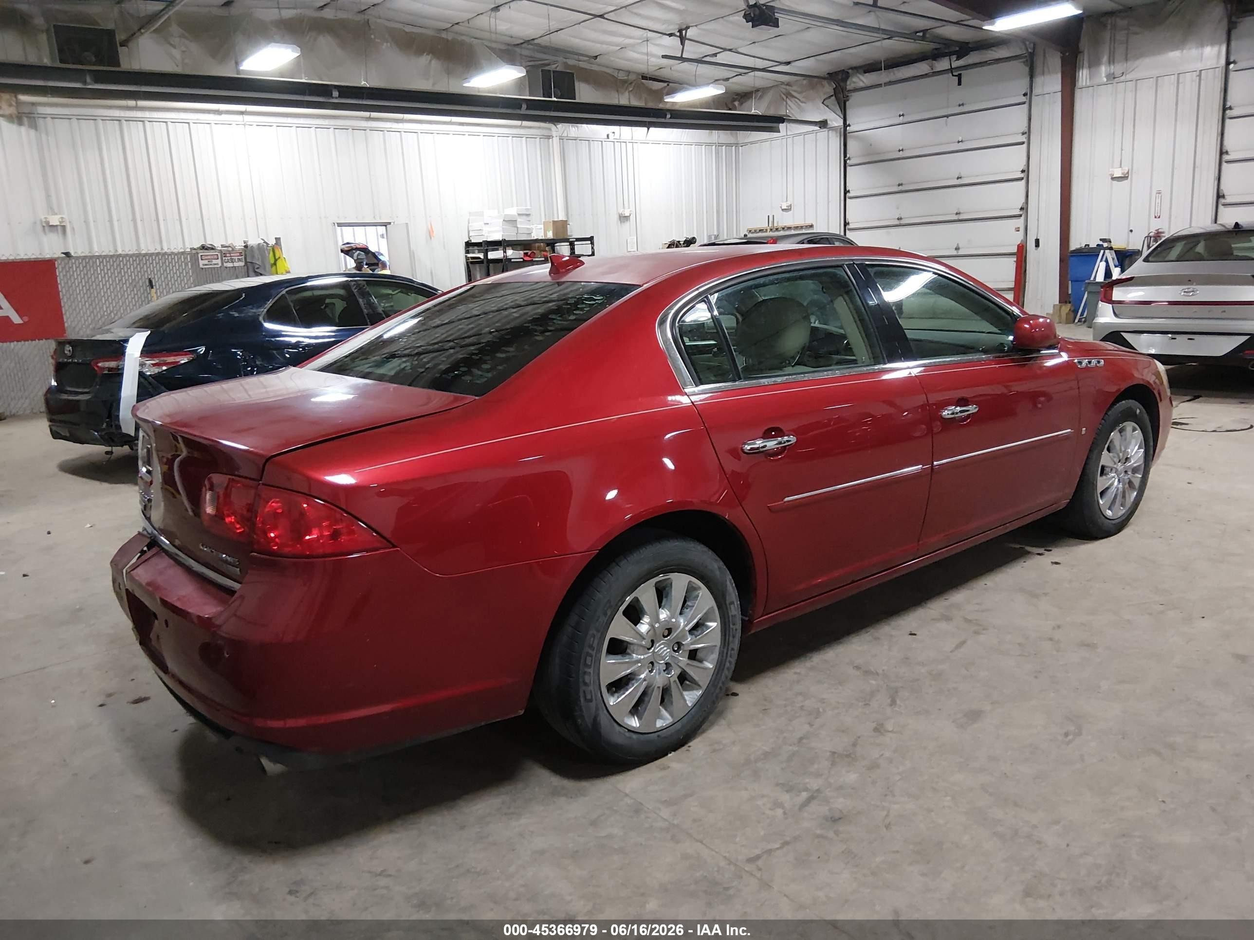2009 Buick Lucerne Cxl Special Edition Red vin: 1G4HD57M09U142511