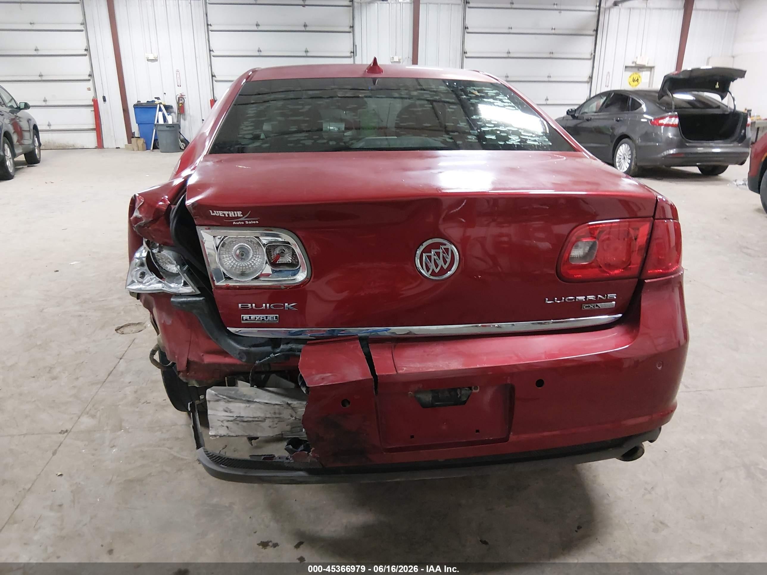 2009 Buick Lucerne Cxl Special Edition Red vin: 1G4HD57M09U142511