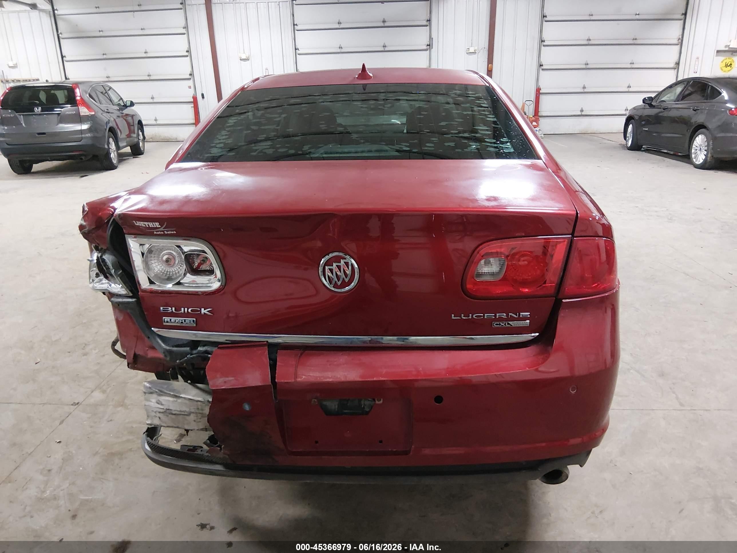2009 Buick Lucerne Cxl Special Edition Red vin: 1G4HD57M09U142511
