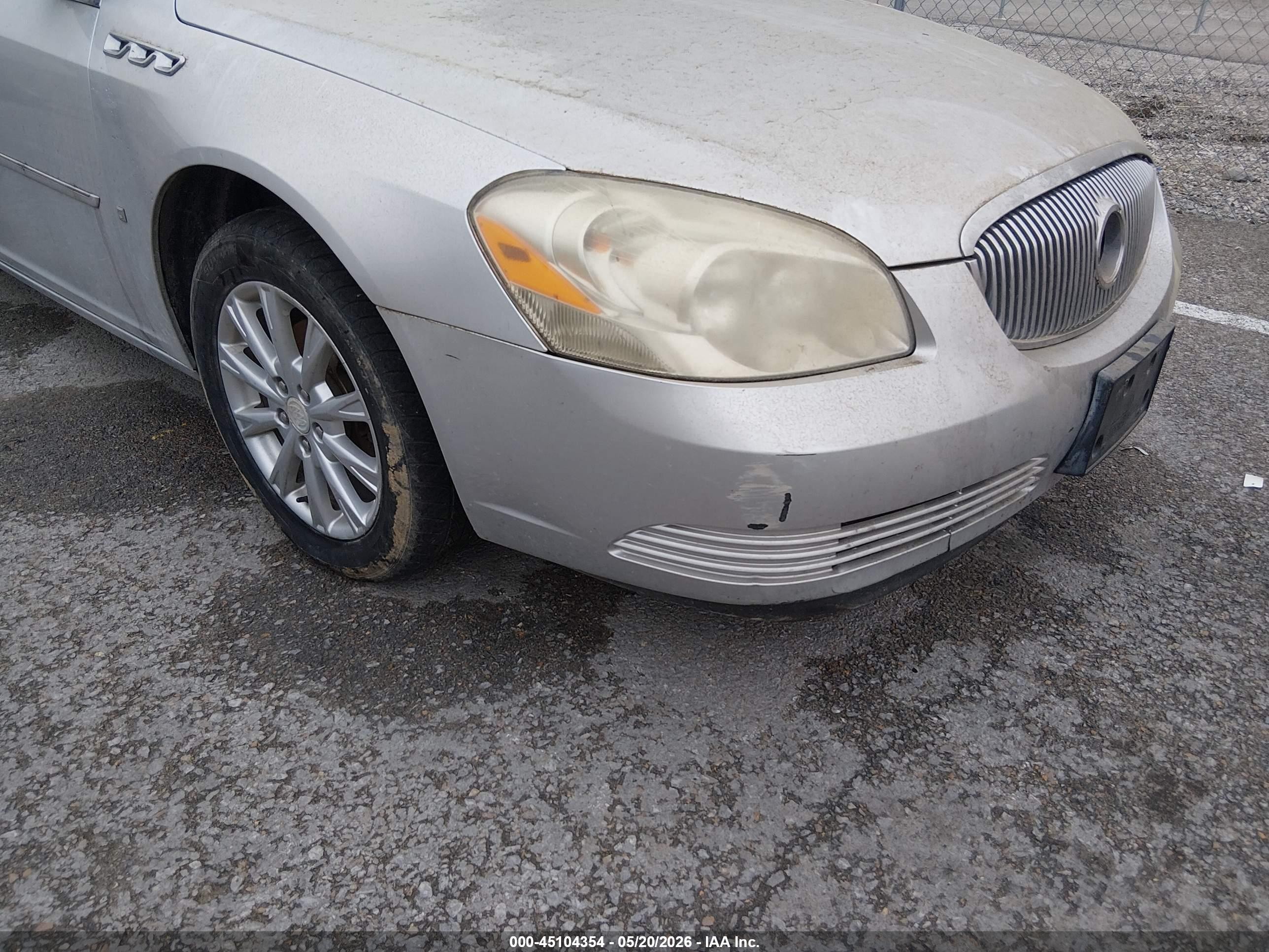 2009 Buick Lucerne Cxl Silver vin: 1G4HD57M19U110599