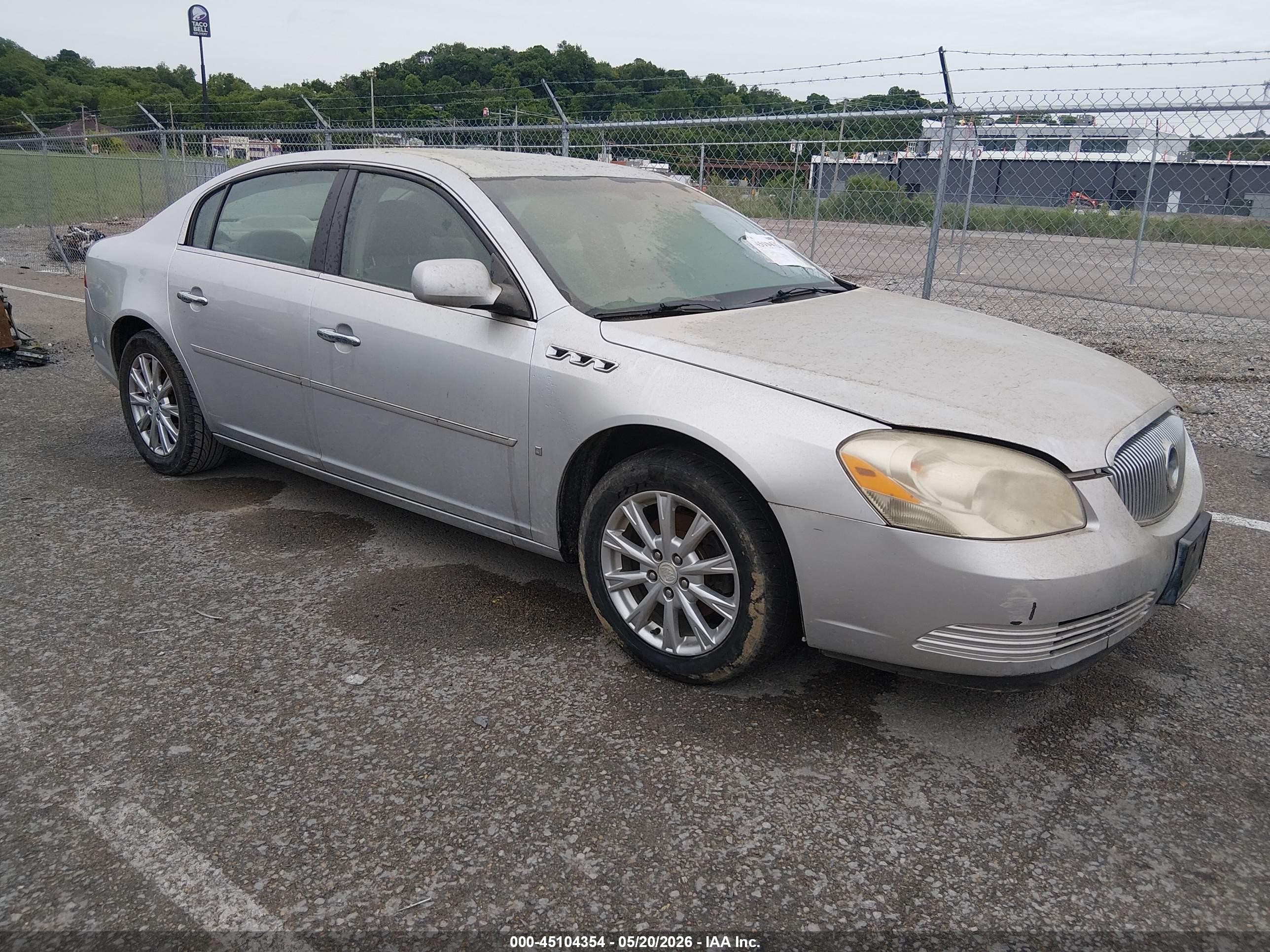 2009 Buick Lucerne Cxl Silver vin: 1G4HD57M19U110599