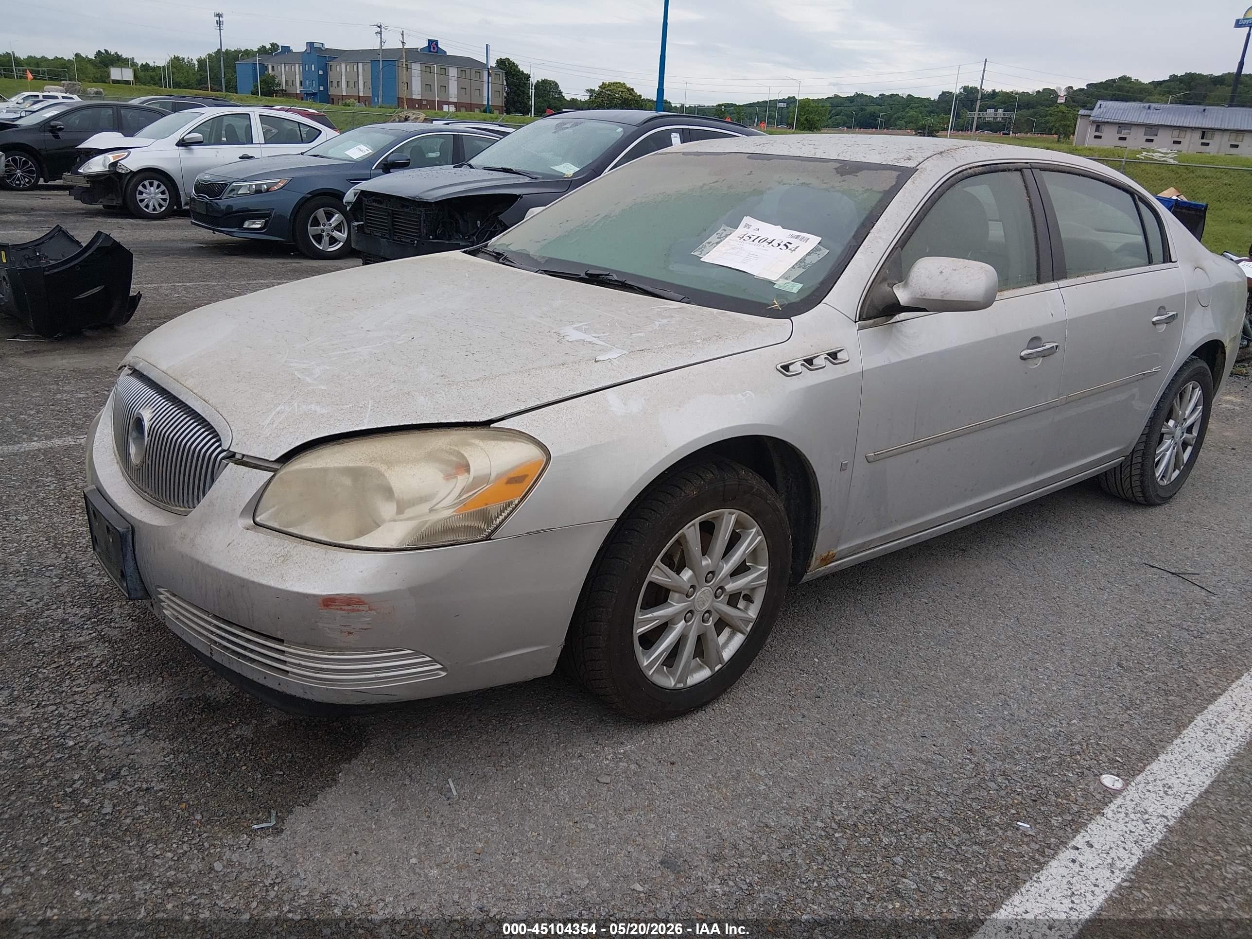 2009 Buick Lucerne Cxl Silver vin: 1G4HD57M19U110599