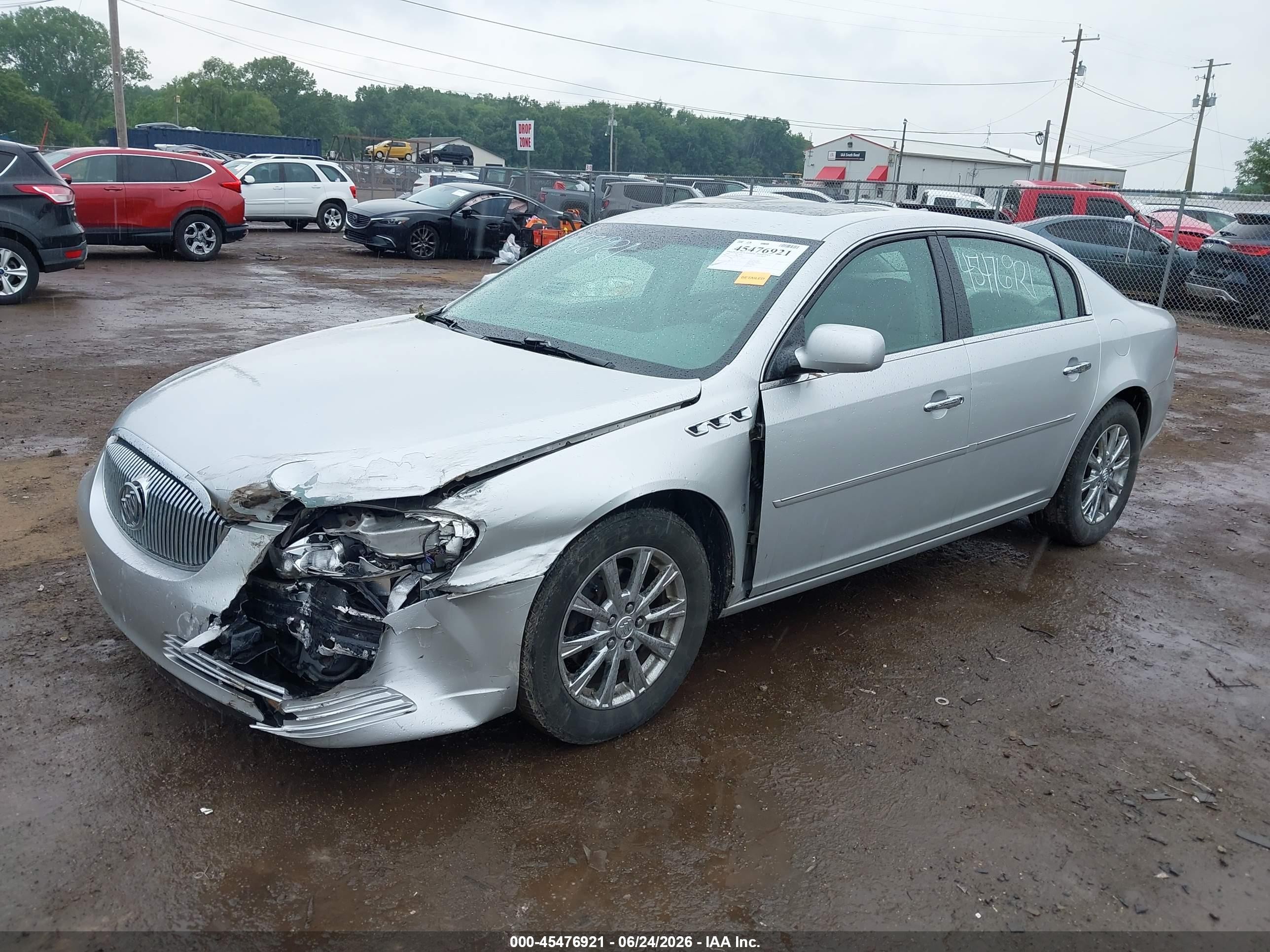 2009 Buick Lucerne Cxl-5 Silver vin: 1G4HD57M39U100043