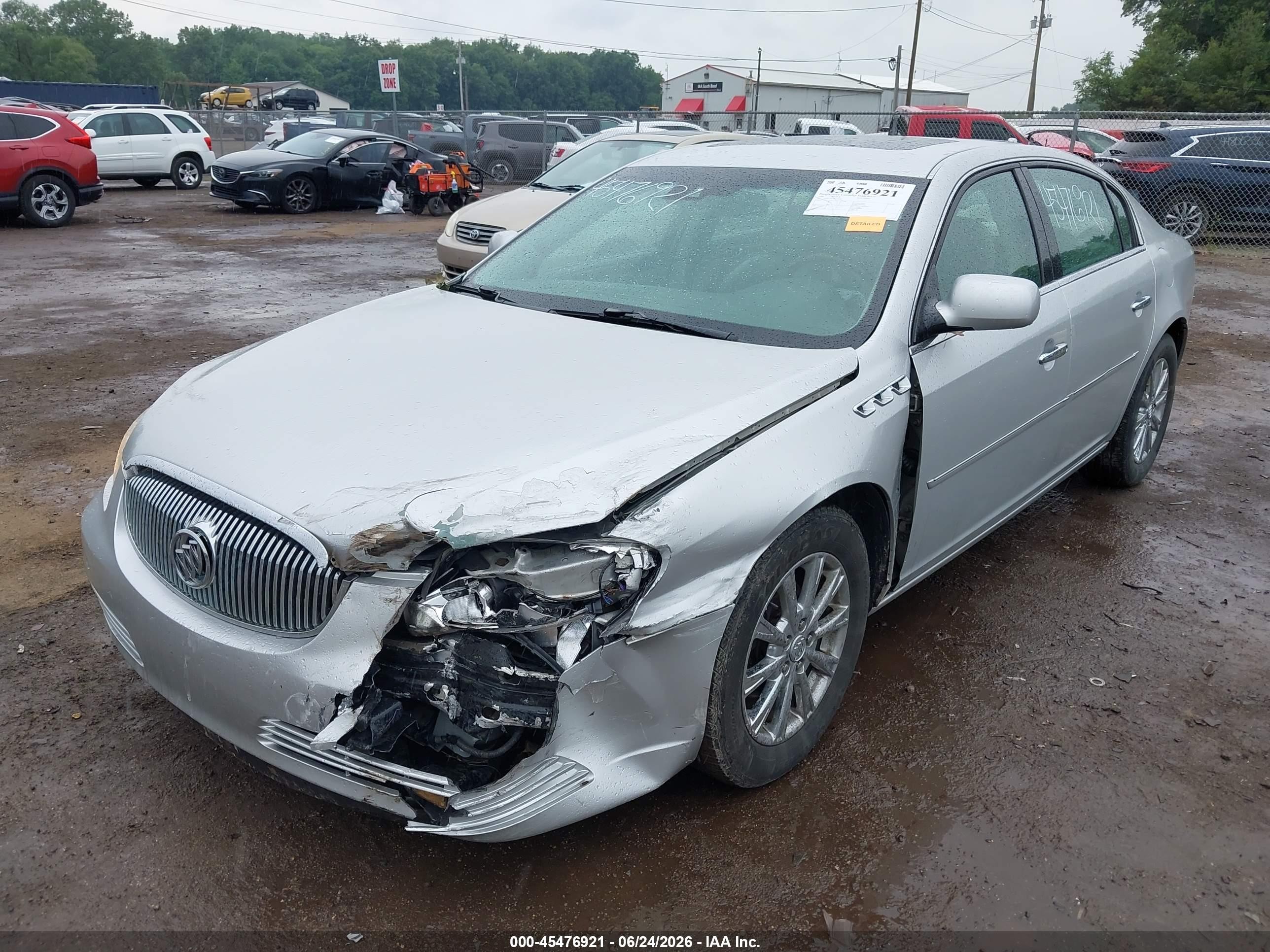2009 Buick Lucerne Cxl-5 Silver vin: 1G4HD57M39U100043