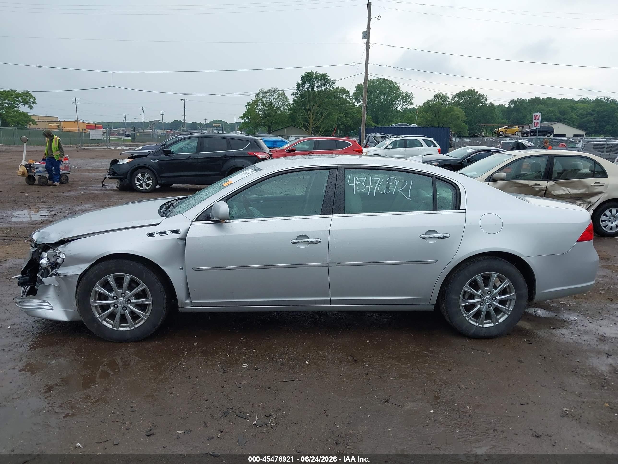 2009 Buick Lucerne Cxl-5 Silver vin: 1G4HD57M39U100043