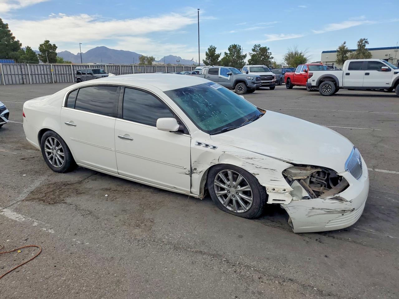 2009 Buick Lucerne Cxl White vin: 1G4HD57M39U101645