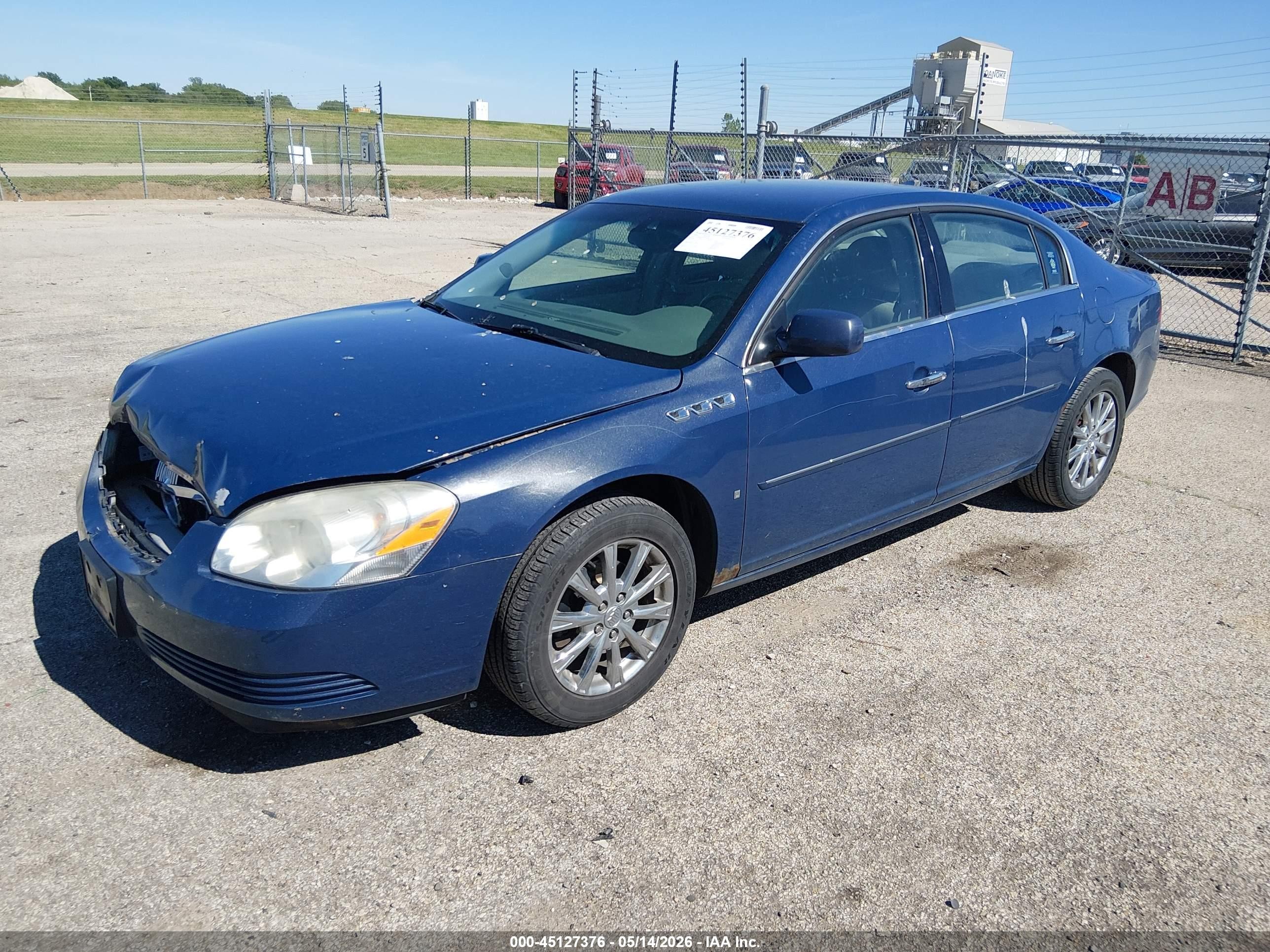 2009 Buick Lucerne Cxl Dark Blue vin: 1G4HD57M39U109776