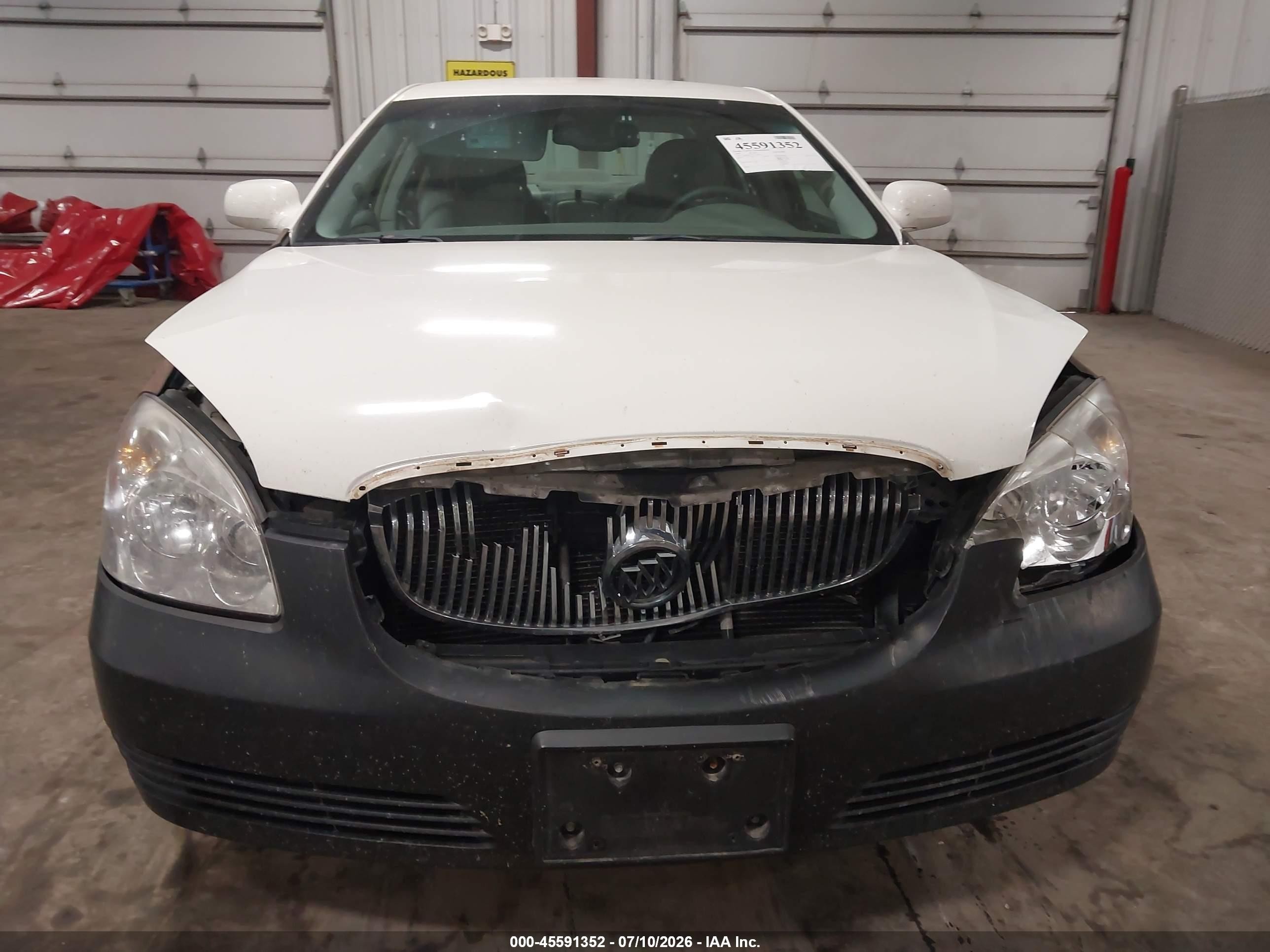 2009 Buick Lucerne Cxl White vin: 1G4HD57M49U100455
