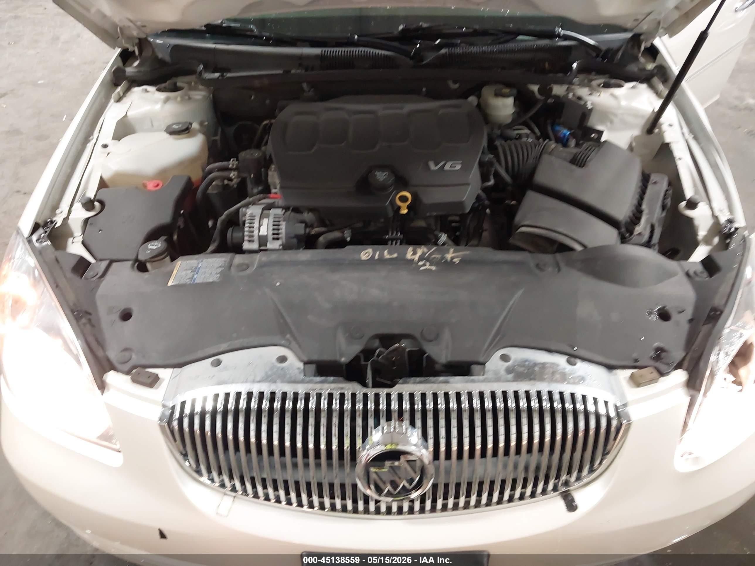 2009 Buick Lucerne Cxl-4 Белый vin: 1G4HD57M49U136940