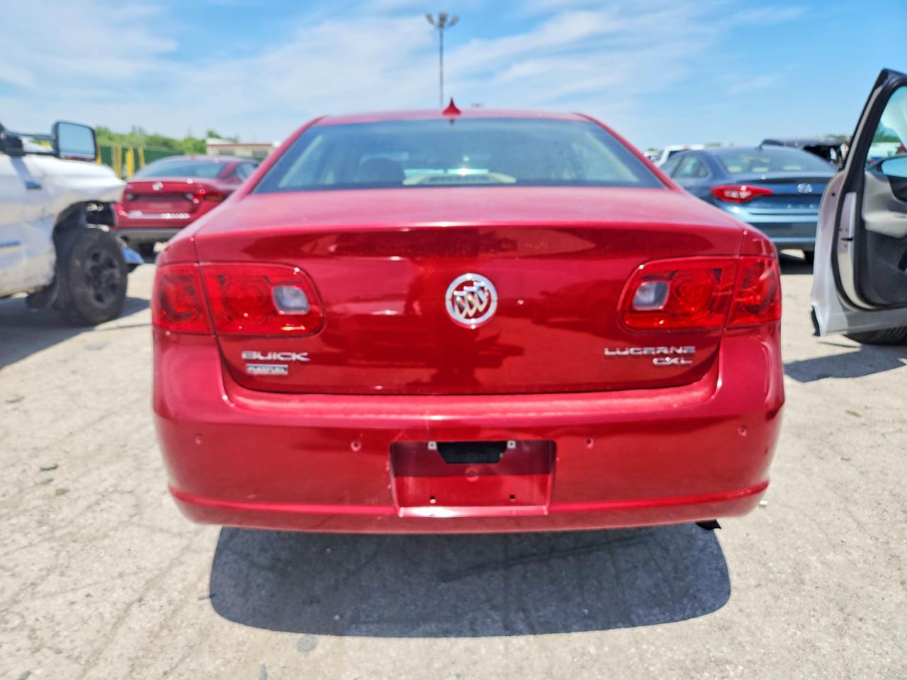 2009 Buick Lucerne Cxl Red vin: 1G4HD57M59U113568