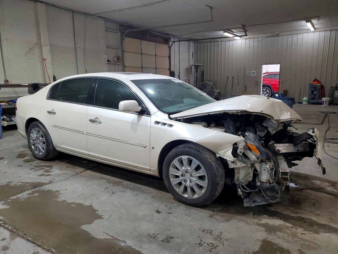 2009 Buick Lucerne Cxl White vin: 1G4HD57M69U129410