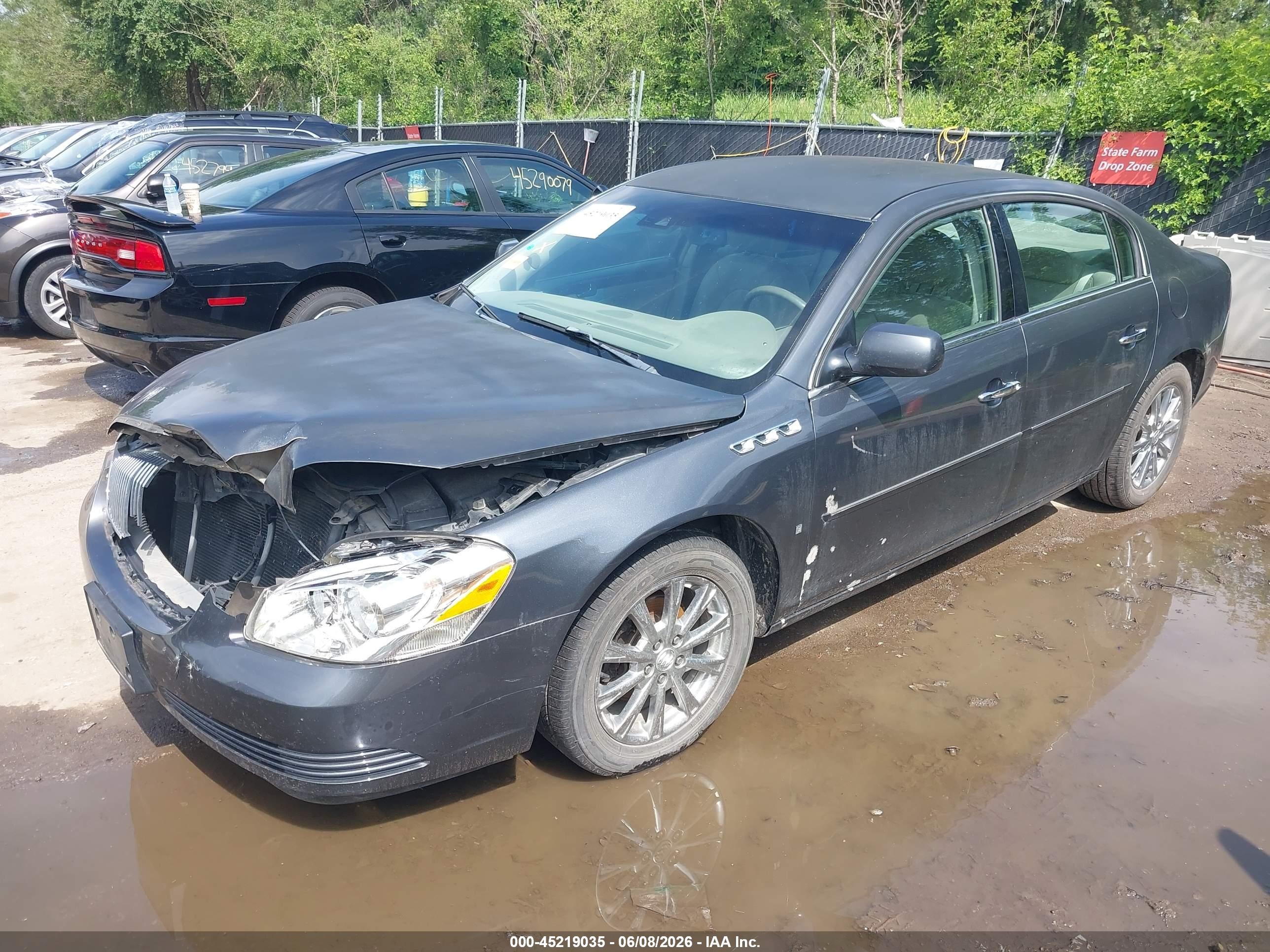 2009 Buick Lucerne Cxl-3 Gray vin: 1G4HD57M79U126919