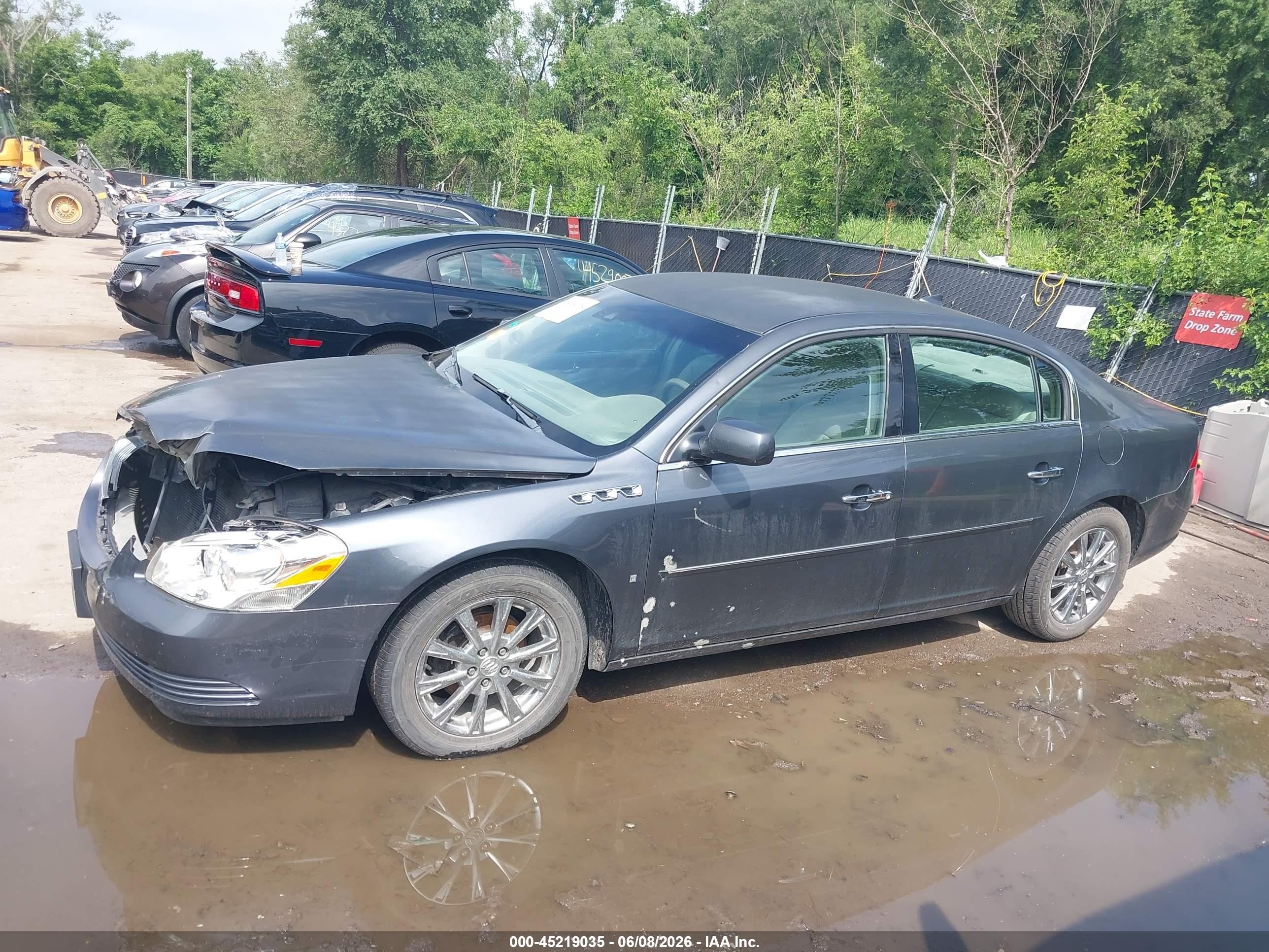 2009 Buick Lucerne Cxl-3 Gray vin: 1G4HD57M79U126919