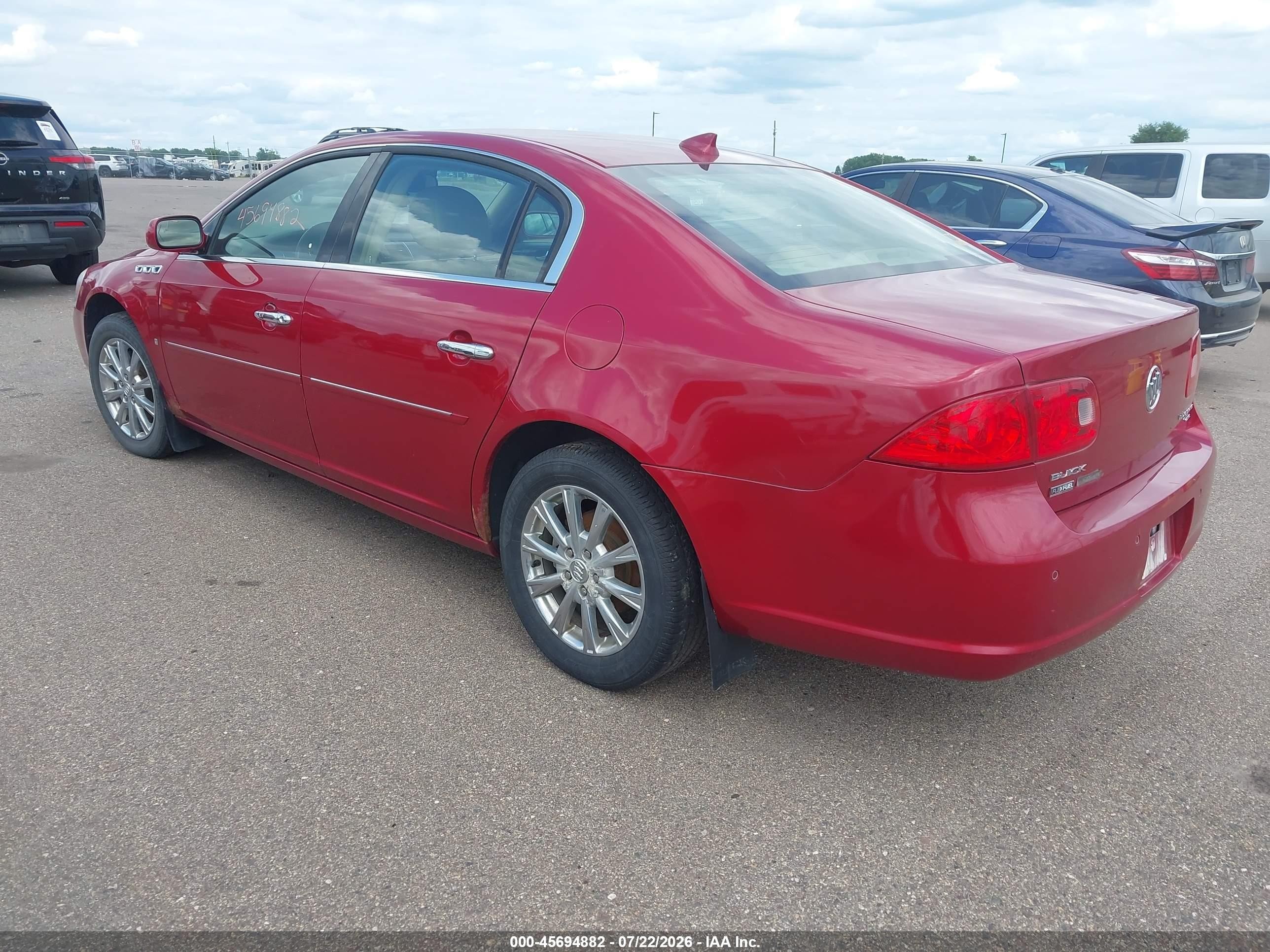2009 Buick Lucerne Cxl-3 Red vin: 1G4HD57M89U131076