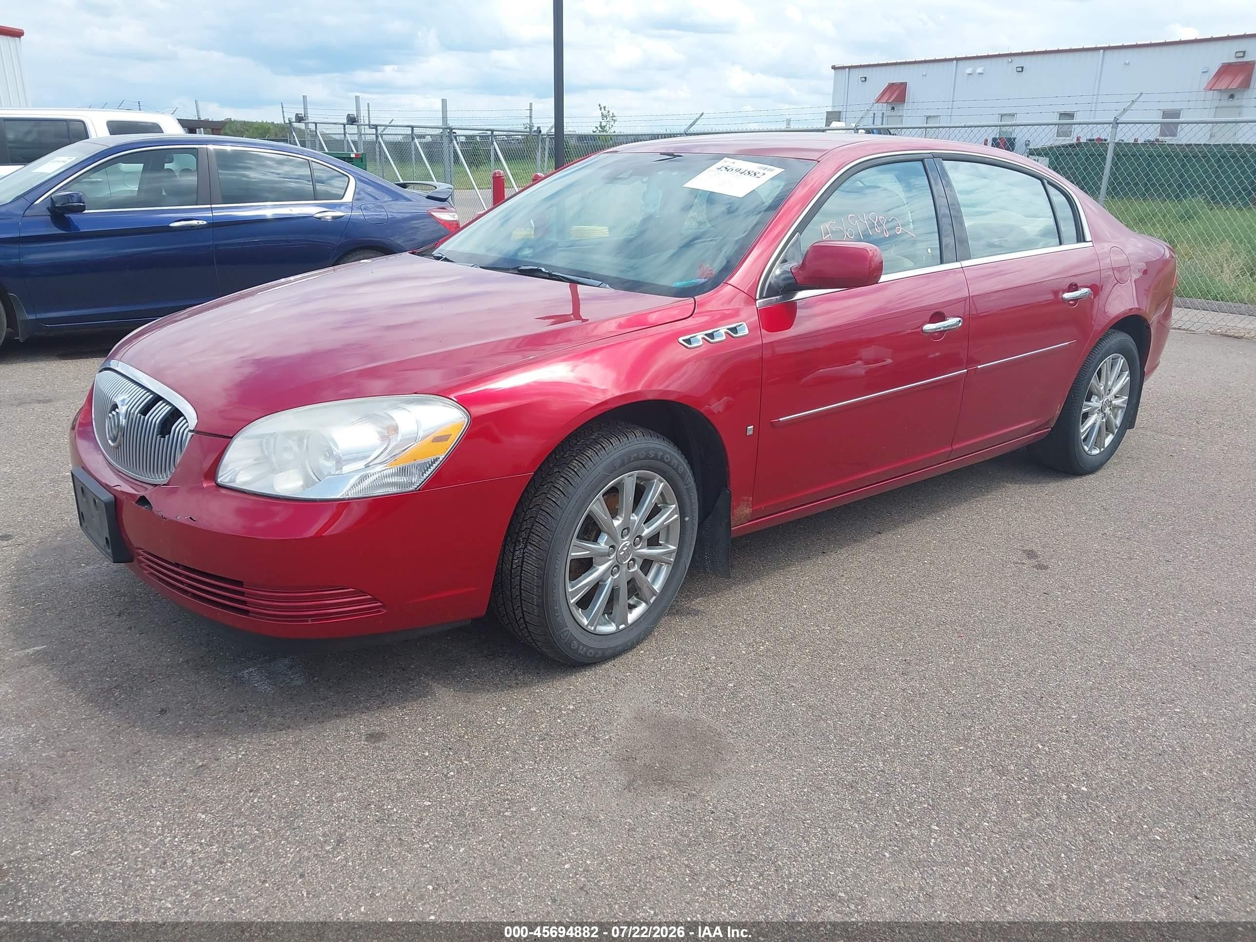 2009 Buick Lucerne Cxl-3 Red vin: 1G4HD57M89U131076