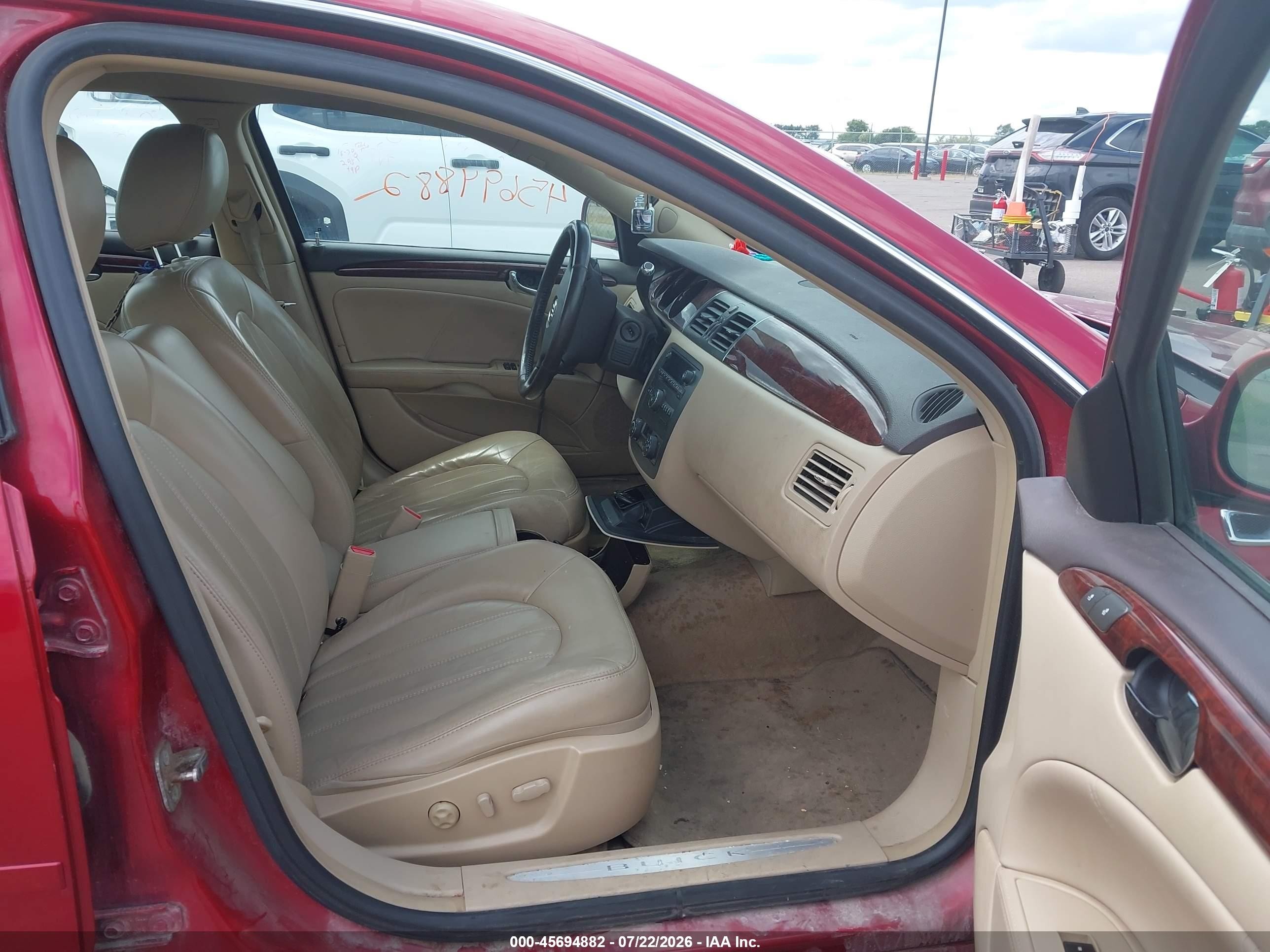 2009 Buick Lucerne Cxl-3 Red vin: 1G4HD57M89U131076