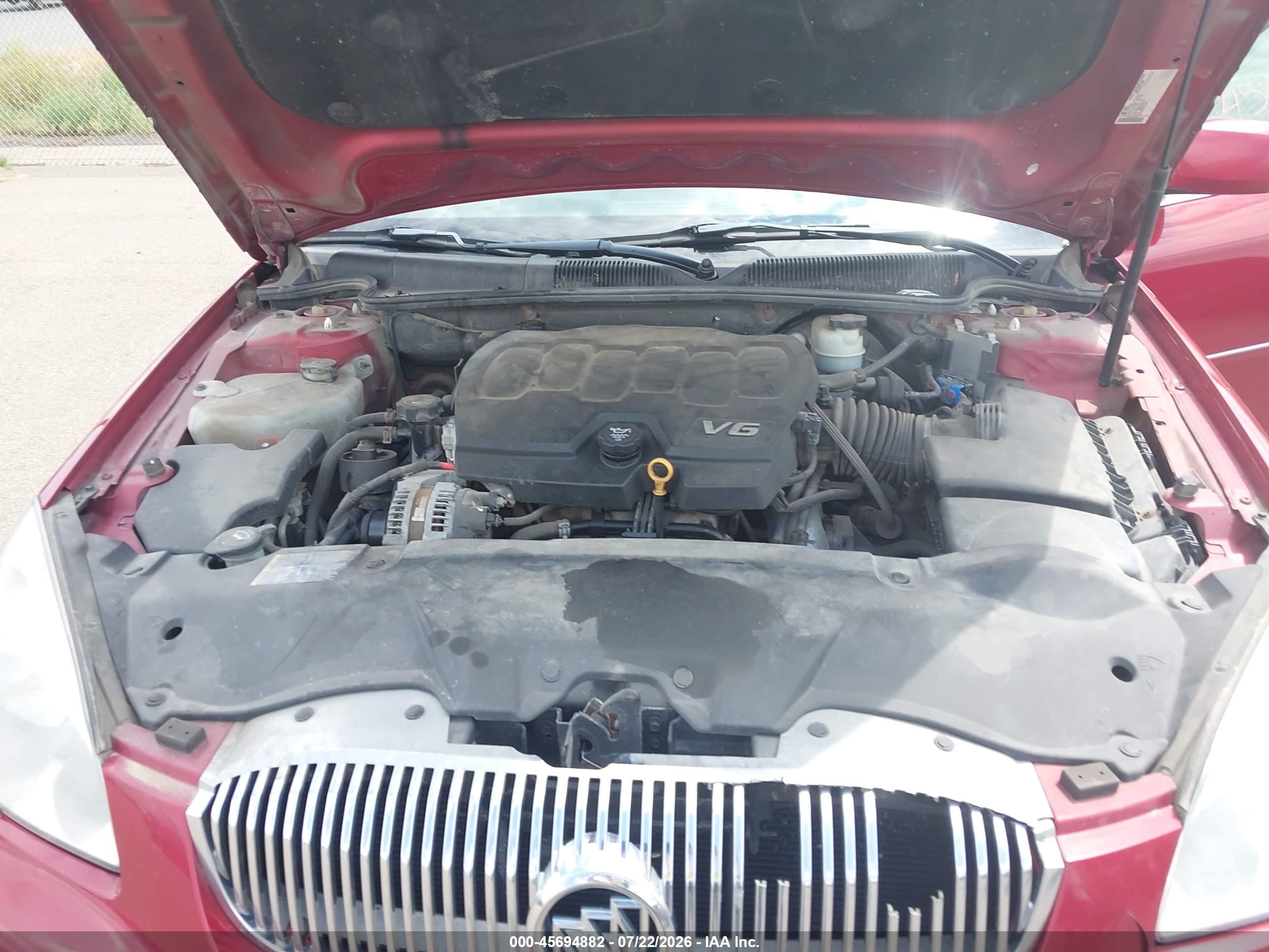 2009 Buick Lucerne Cxl-3 Red vin: 1G4HD57M89U131076