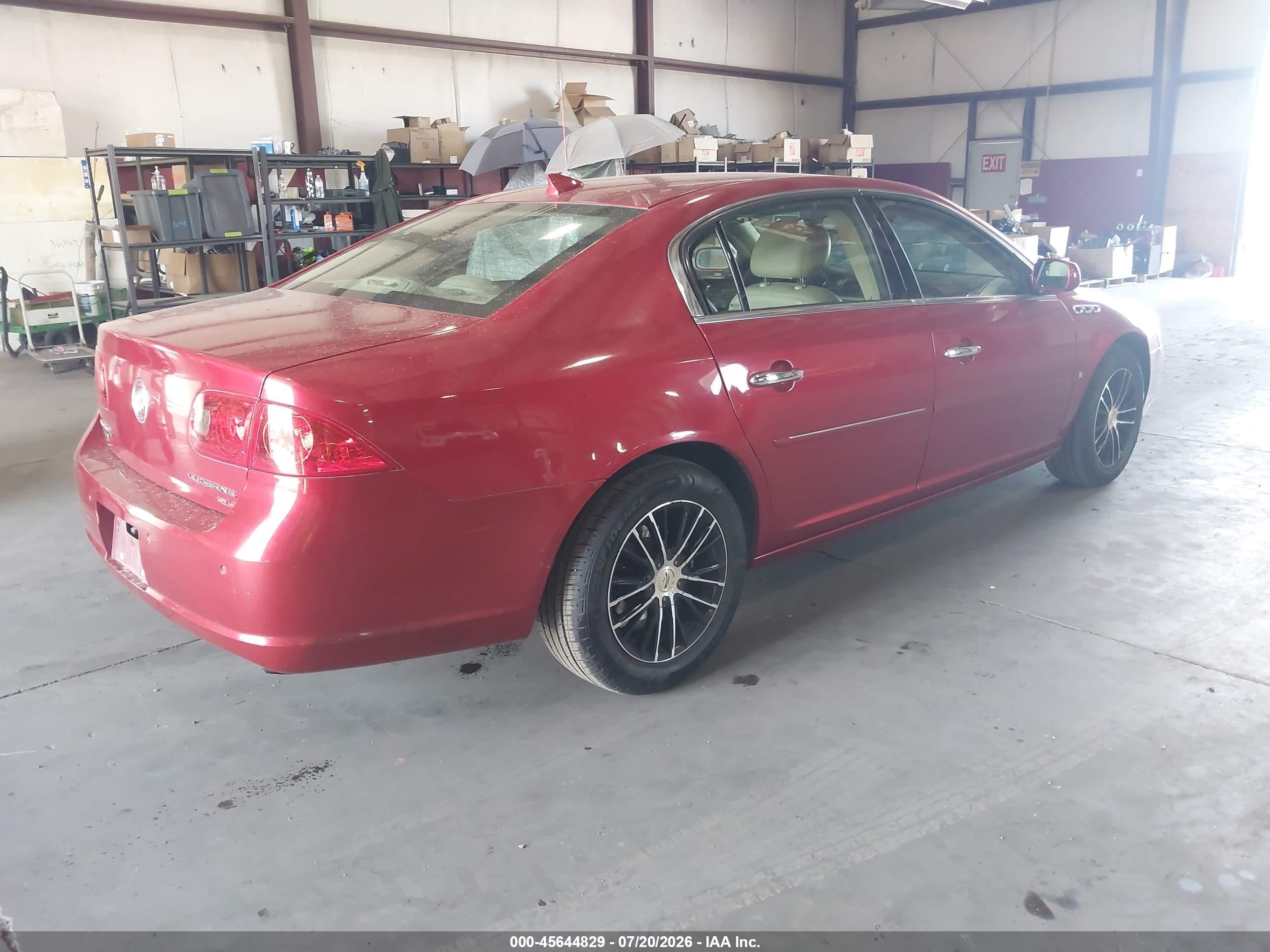 2009 Buick Lucerne Cxl-3 Red vin: 1G4HD57MX9U136649