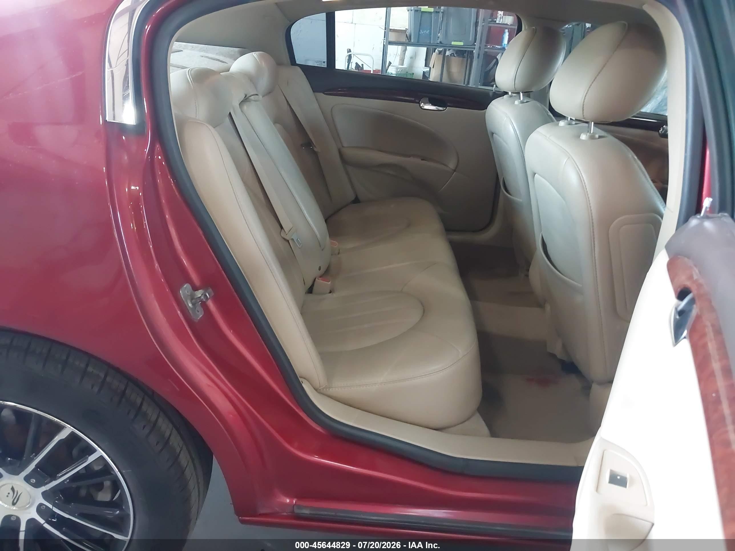 2009 Buick Lucerne Cxl-3 Red vin: 1G4HD57MX9U136649