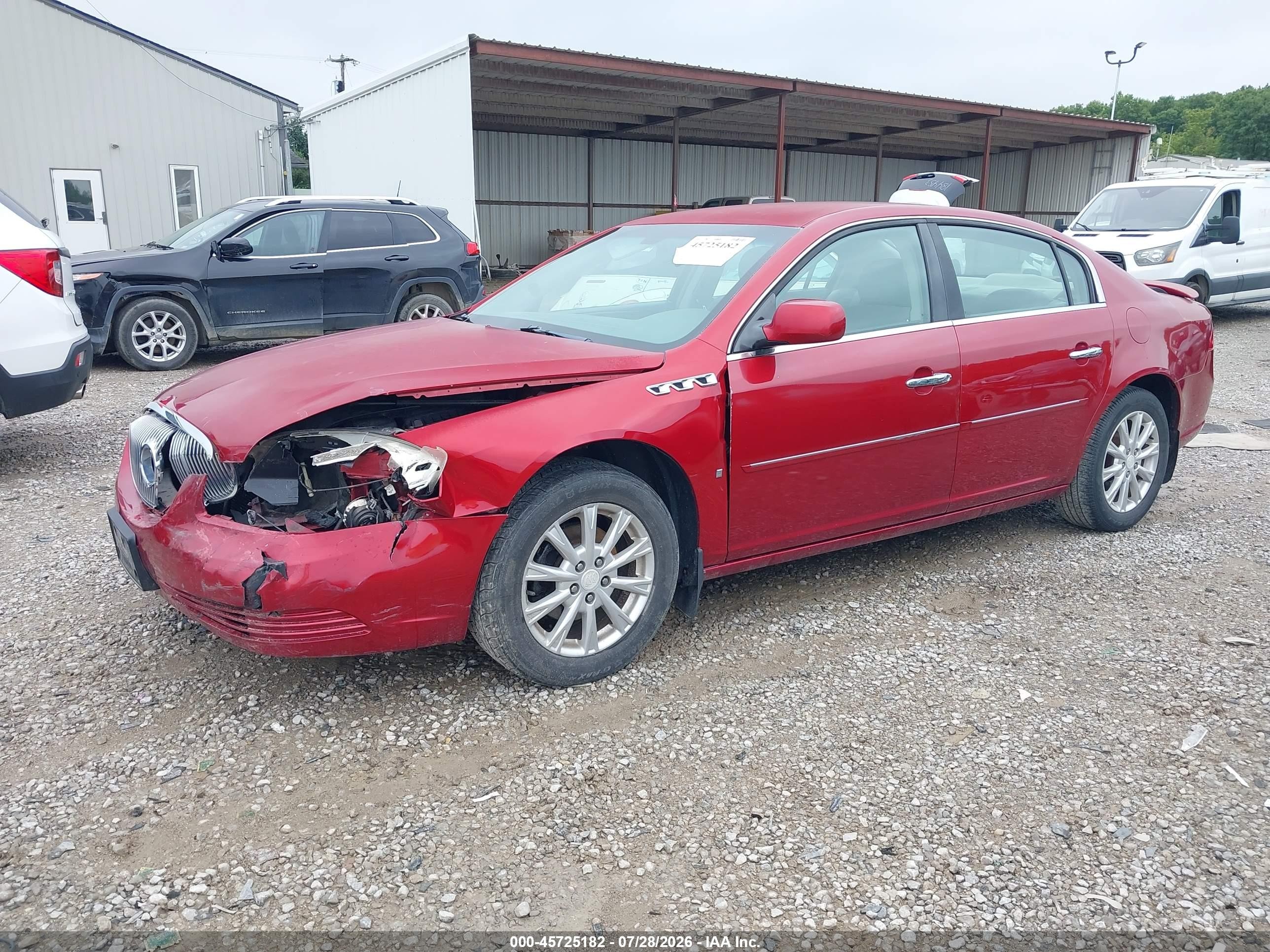 2009 Buick Lucerne Cxl Red vin: 1G4HD57MX9U141351