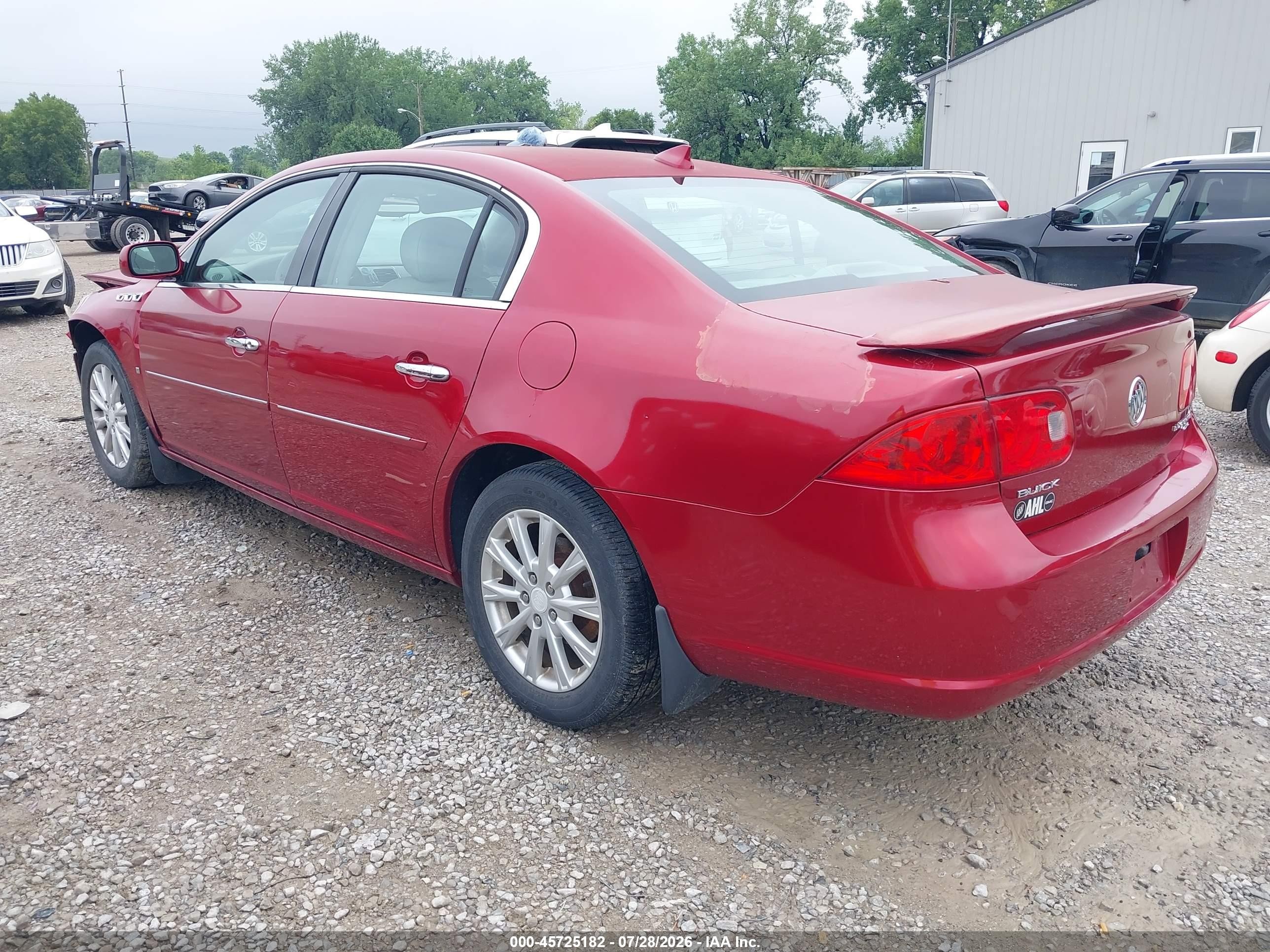 2009 Buick Lucerne Cxl Red vin: 1G4HD57MX9U141351