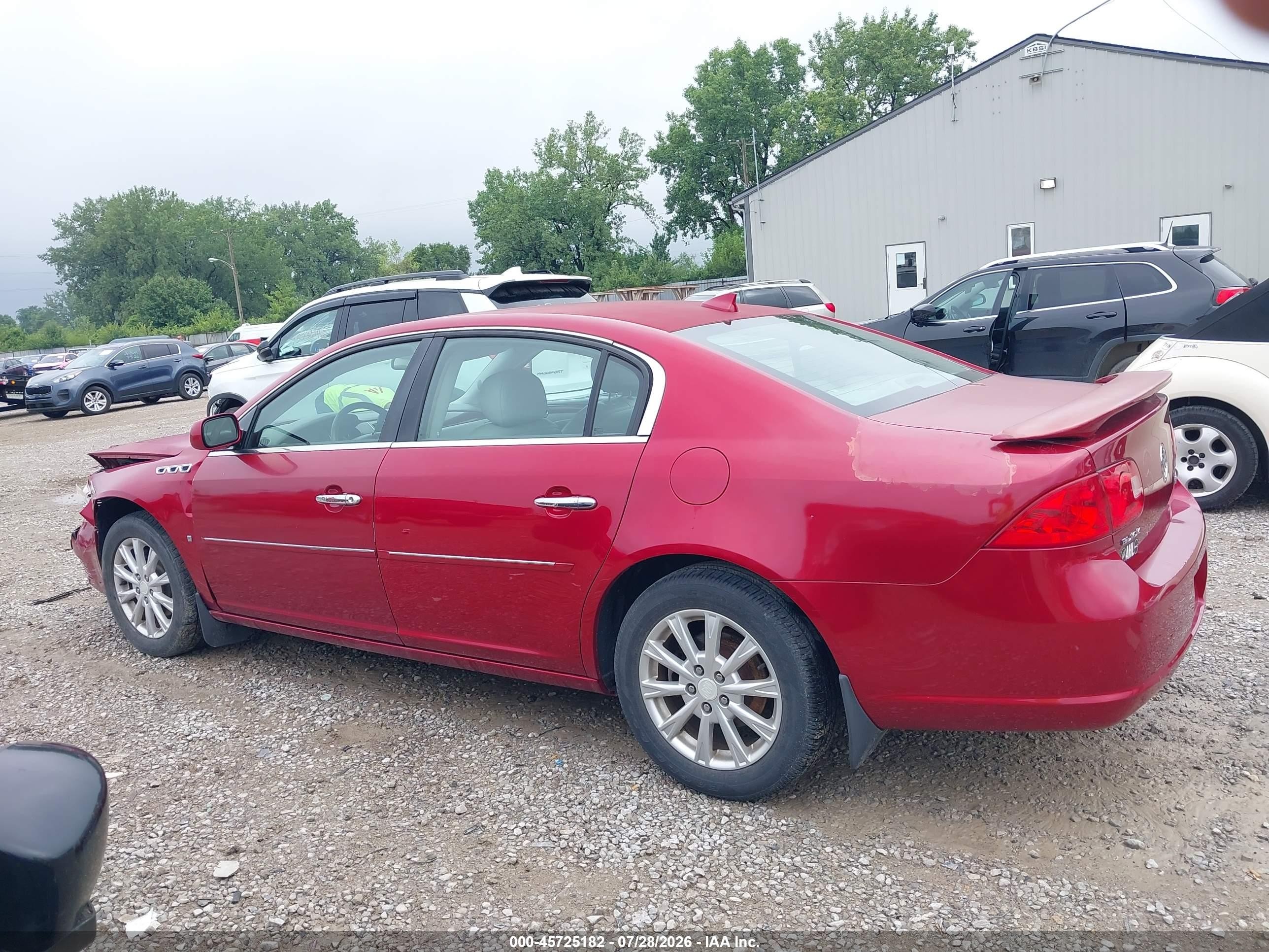 2009 Buick Lucerne Cxl Red vin: 1G4HD57MX9U141351