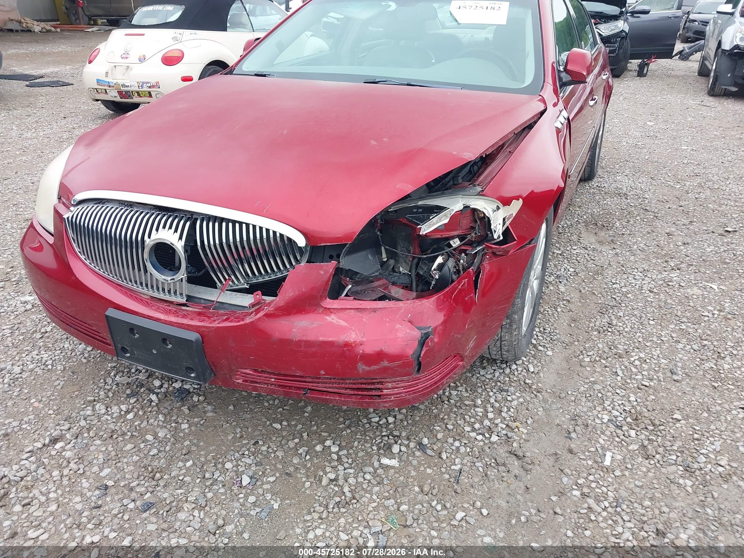 2009 Buick Lucerne Cxl Red vin: 1G4HD57MX9U141351