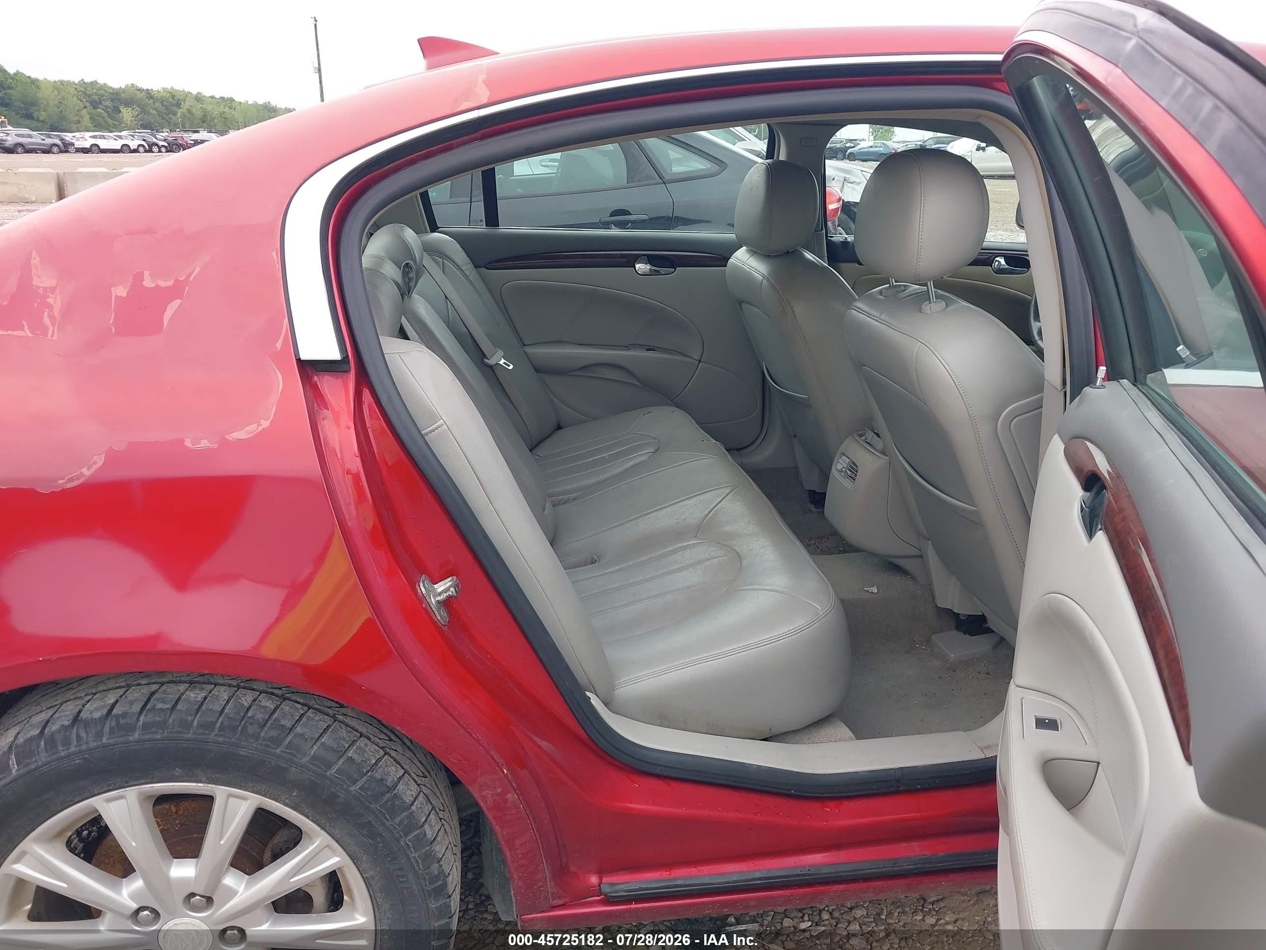 2009 Buick Lucerne Cxl Red vin: 1G4HD57MX9U141351