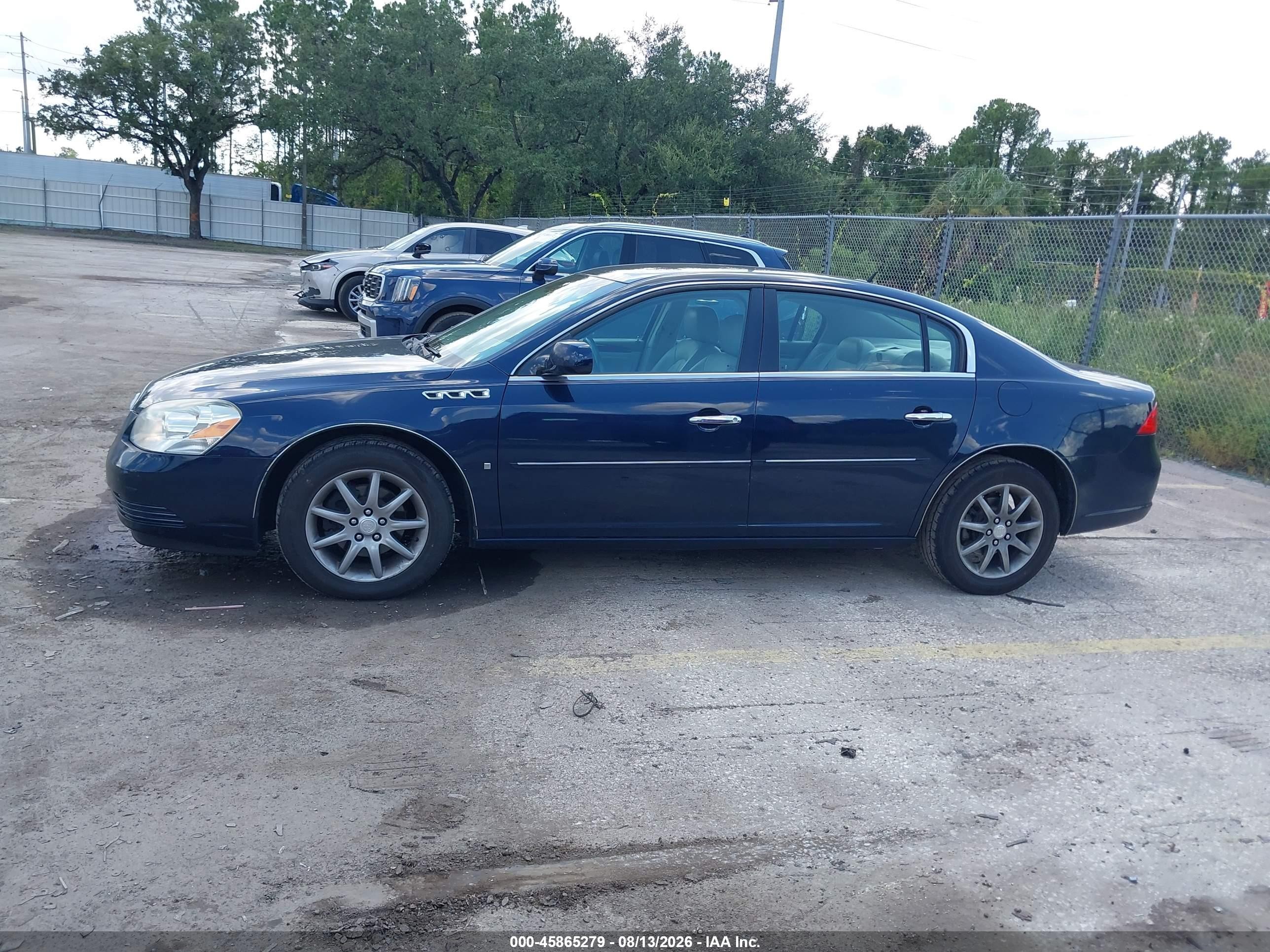 2007 Buick Lucerne   Blue vin: 1G4HE57217U178638