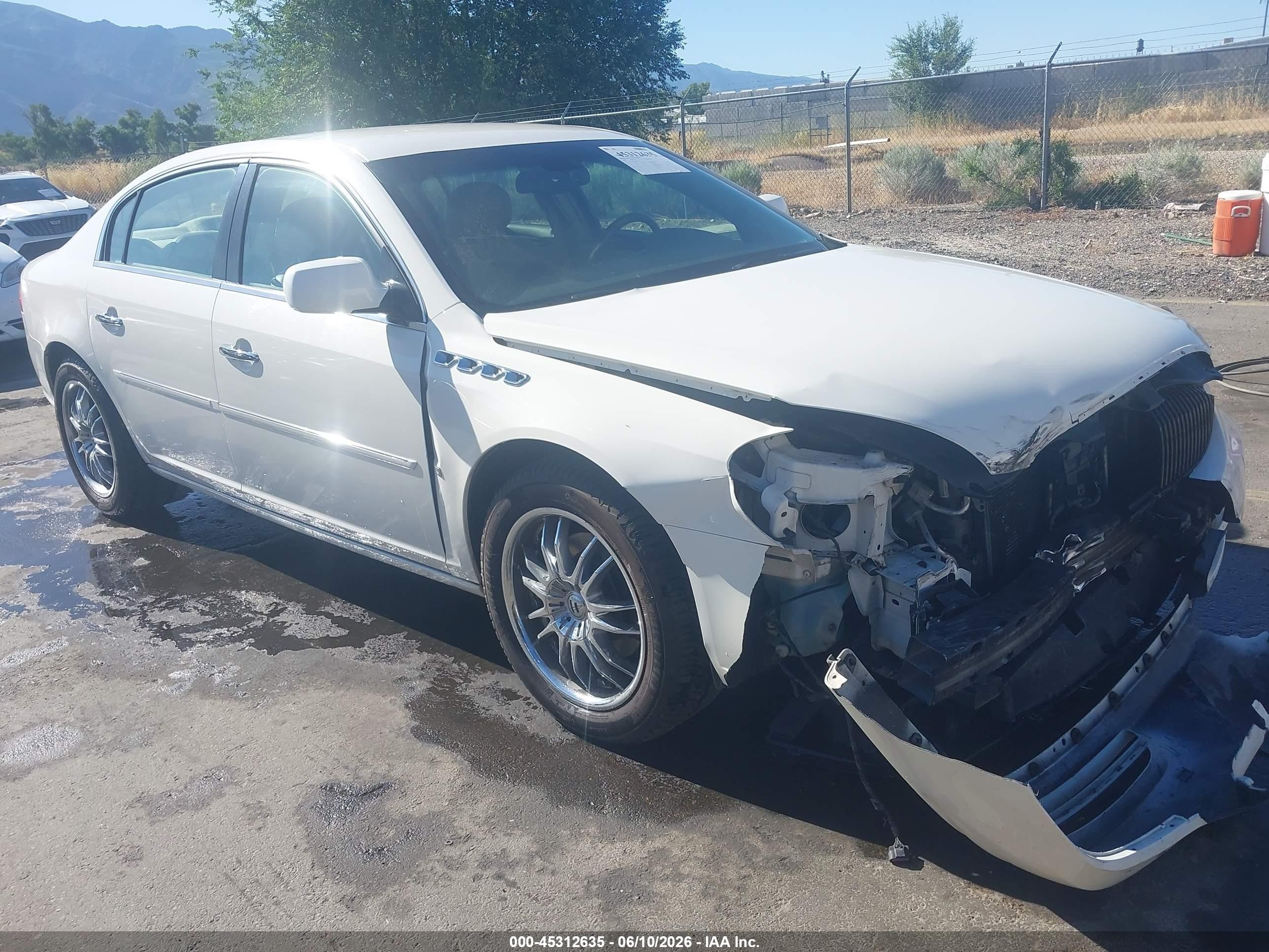 2006 Buick Lucerne Cxs White vin: 1G4HE57Y06U136557