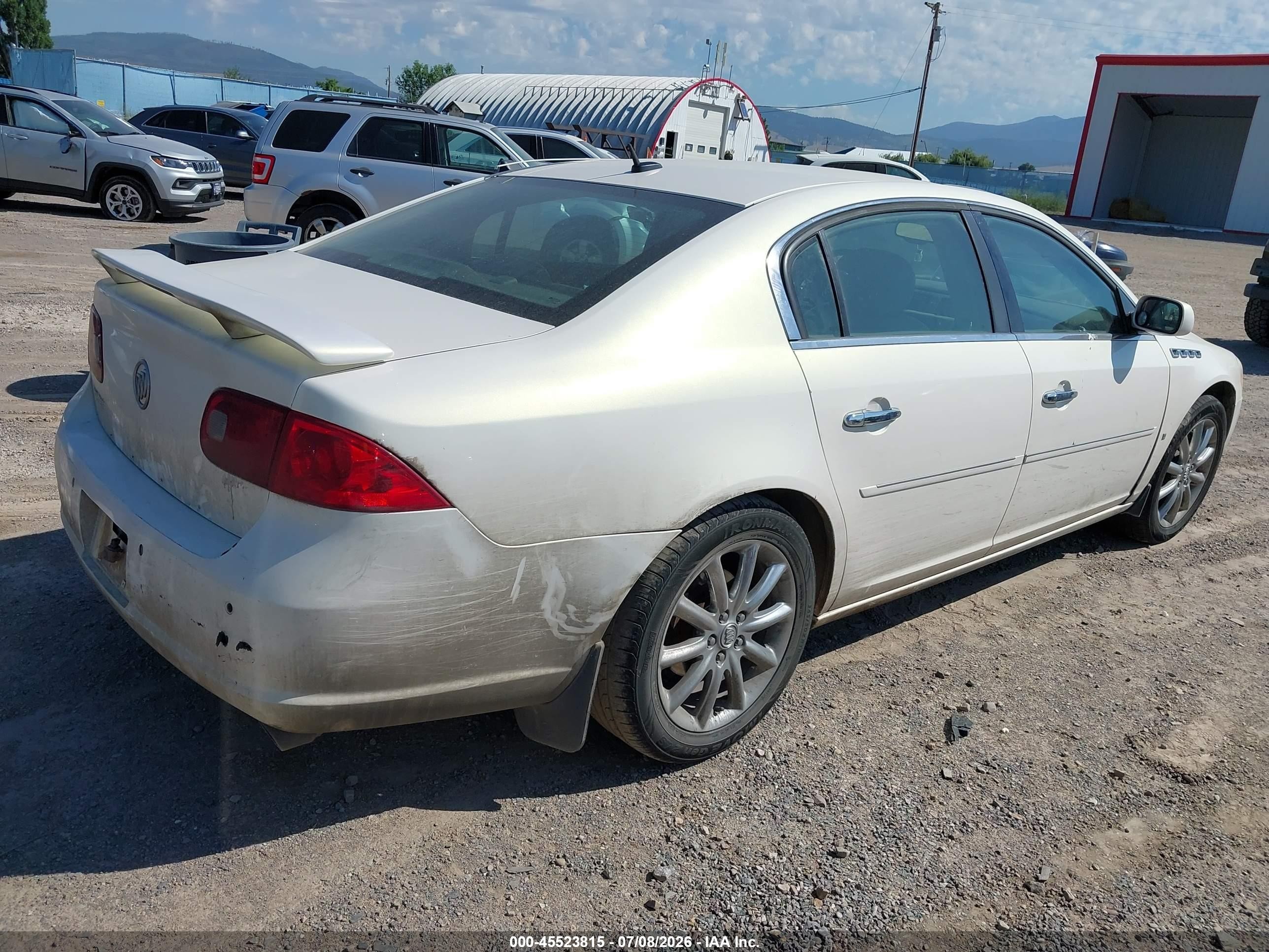 2007 Buick Lucerne Cxs White vin: 1G4HE57Y97U175018