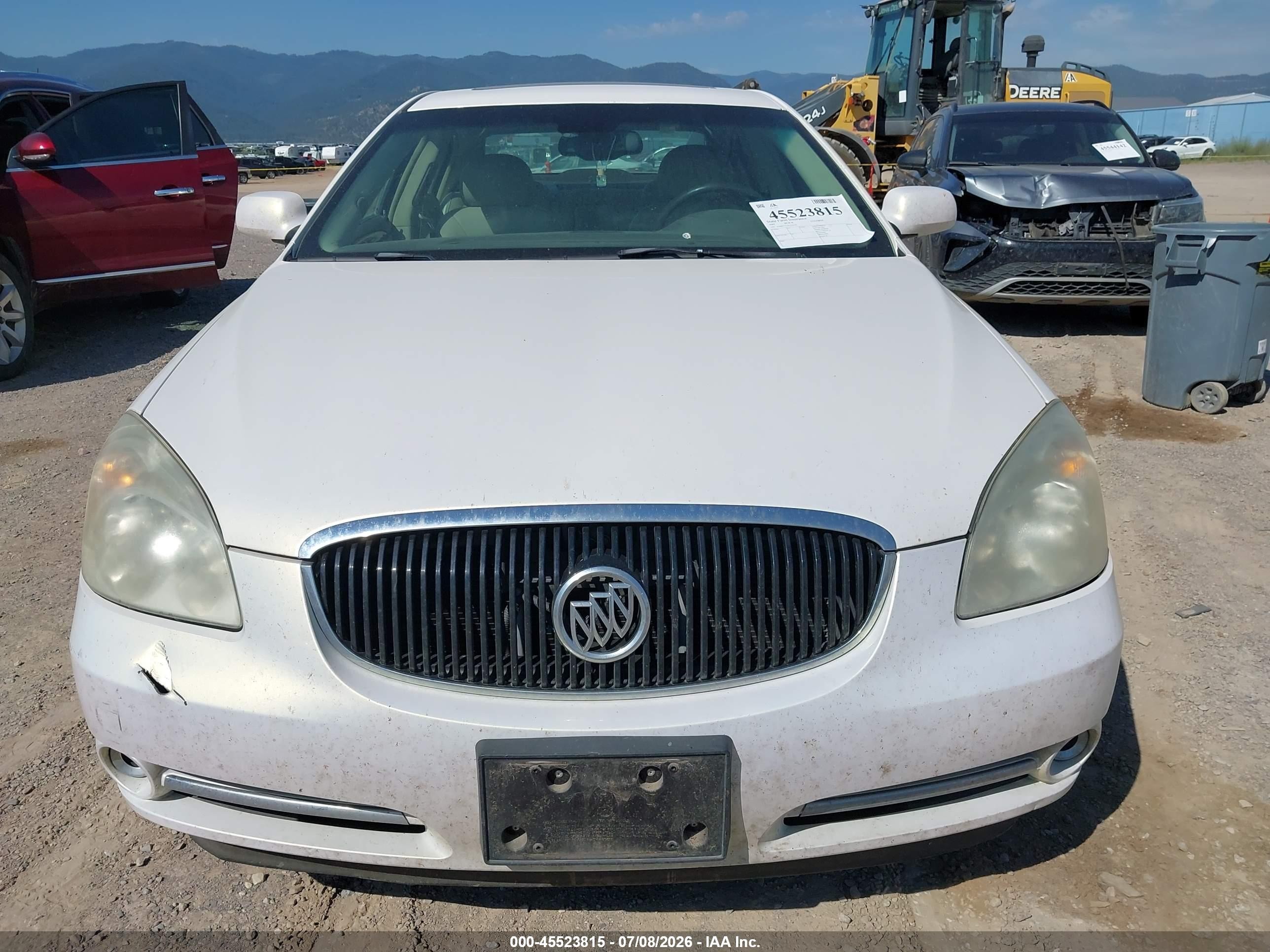 2007 Buick Lucerne Cxs White vin: 1G4HE57Y97U175018