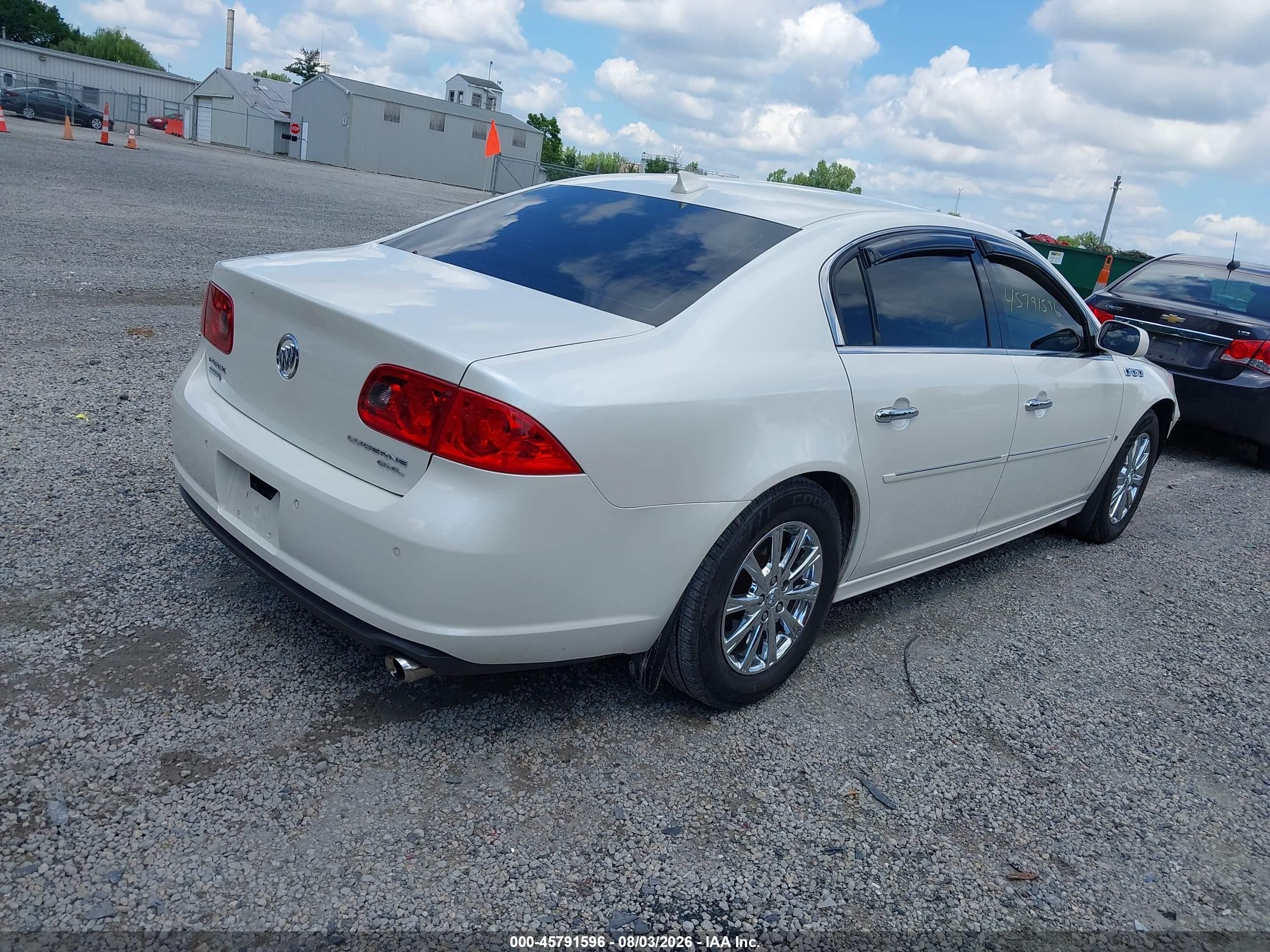 2010 Buick Lucerne Cxl-3 White vin: 1G4HE5EM0AU109478