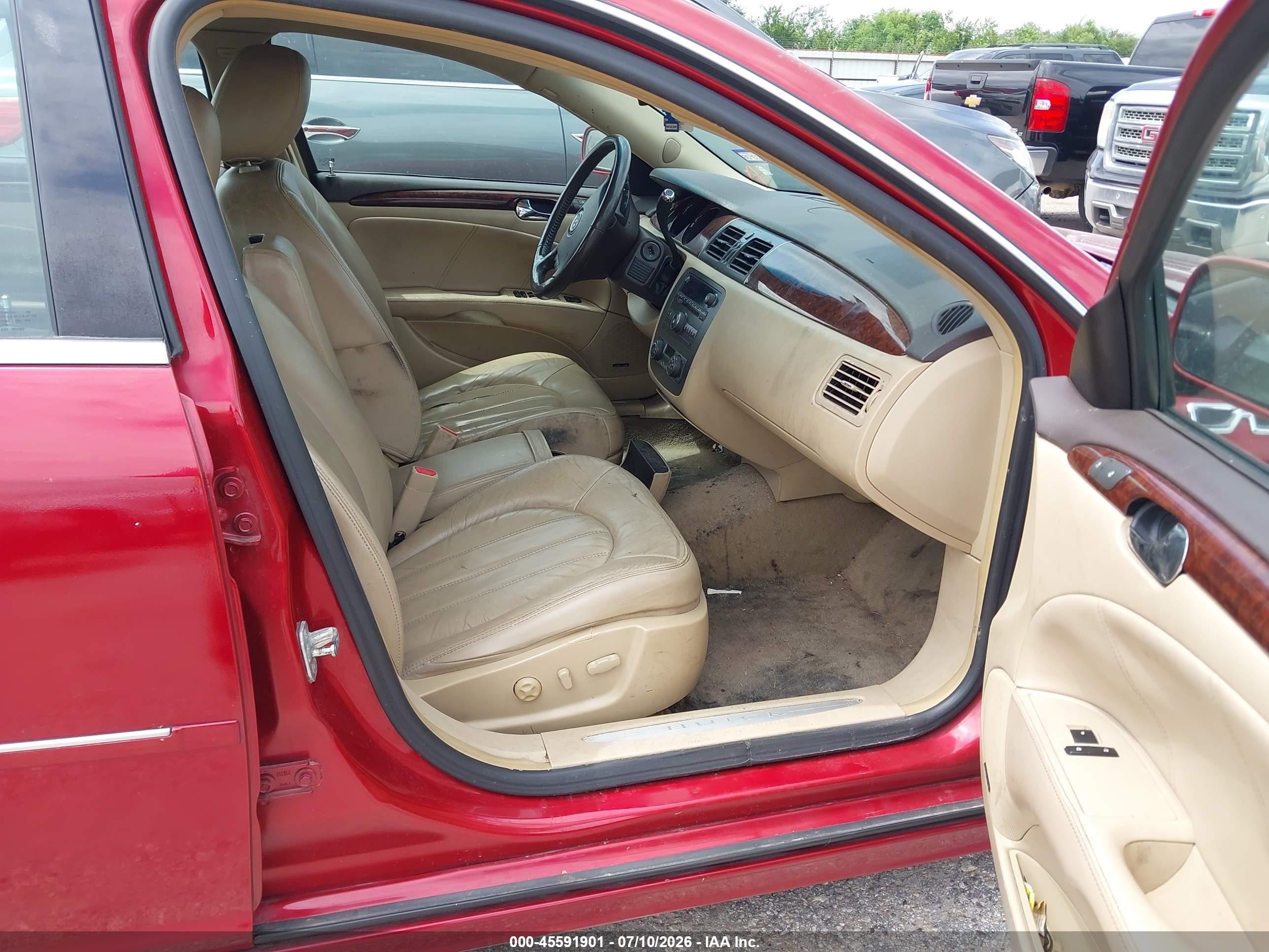 2011 Buick Lucerne Cxl Premium Красный vin: 1G4HJ5EM0BU140887