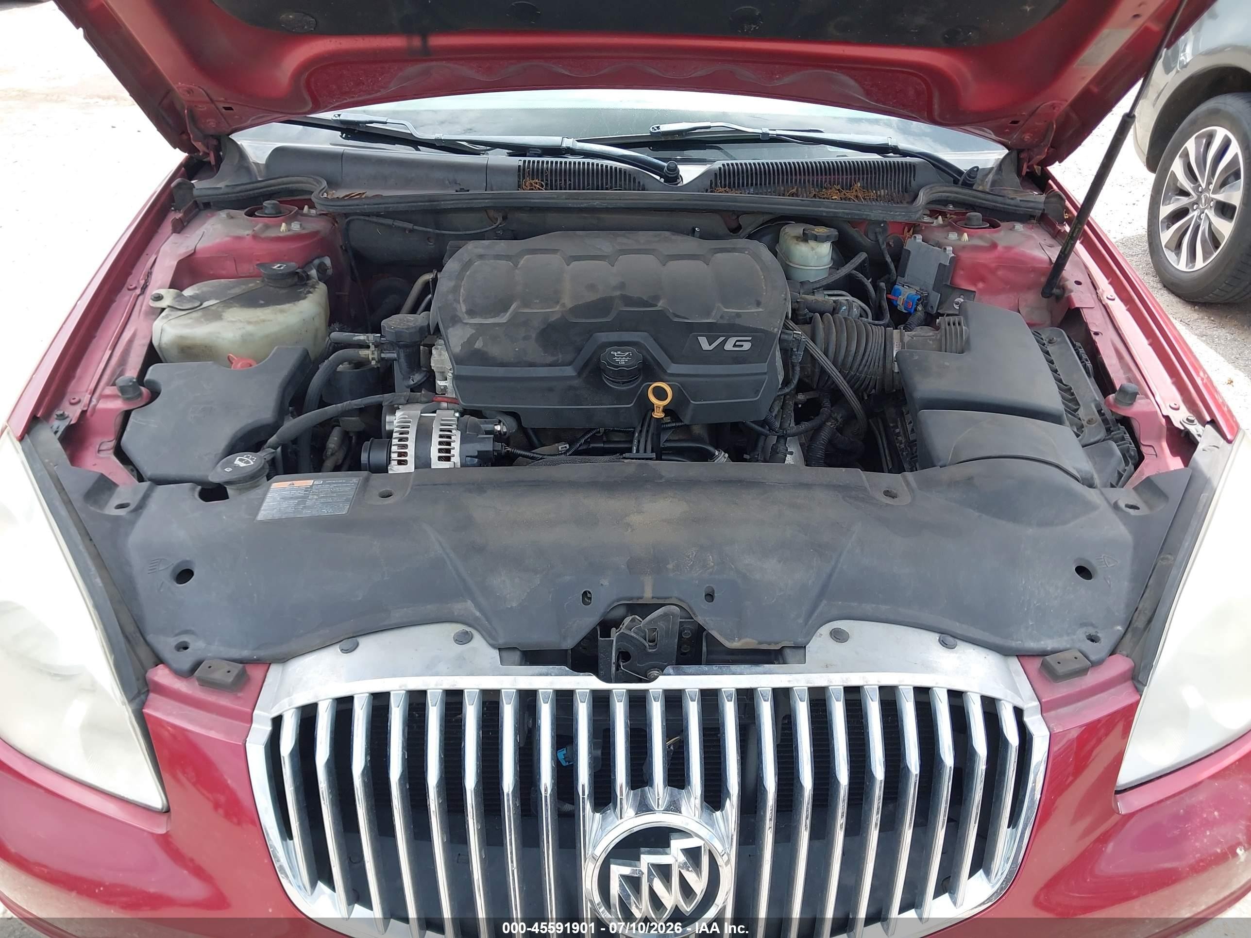 2011 Buick Lucerne Cxl Premium Красный vin: 1G4HJ5EM0BU140887