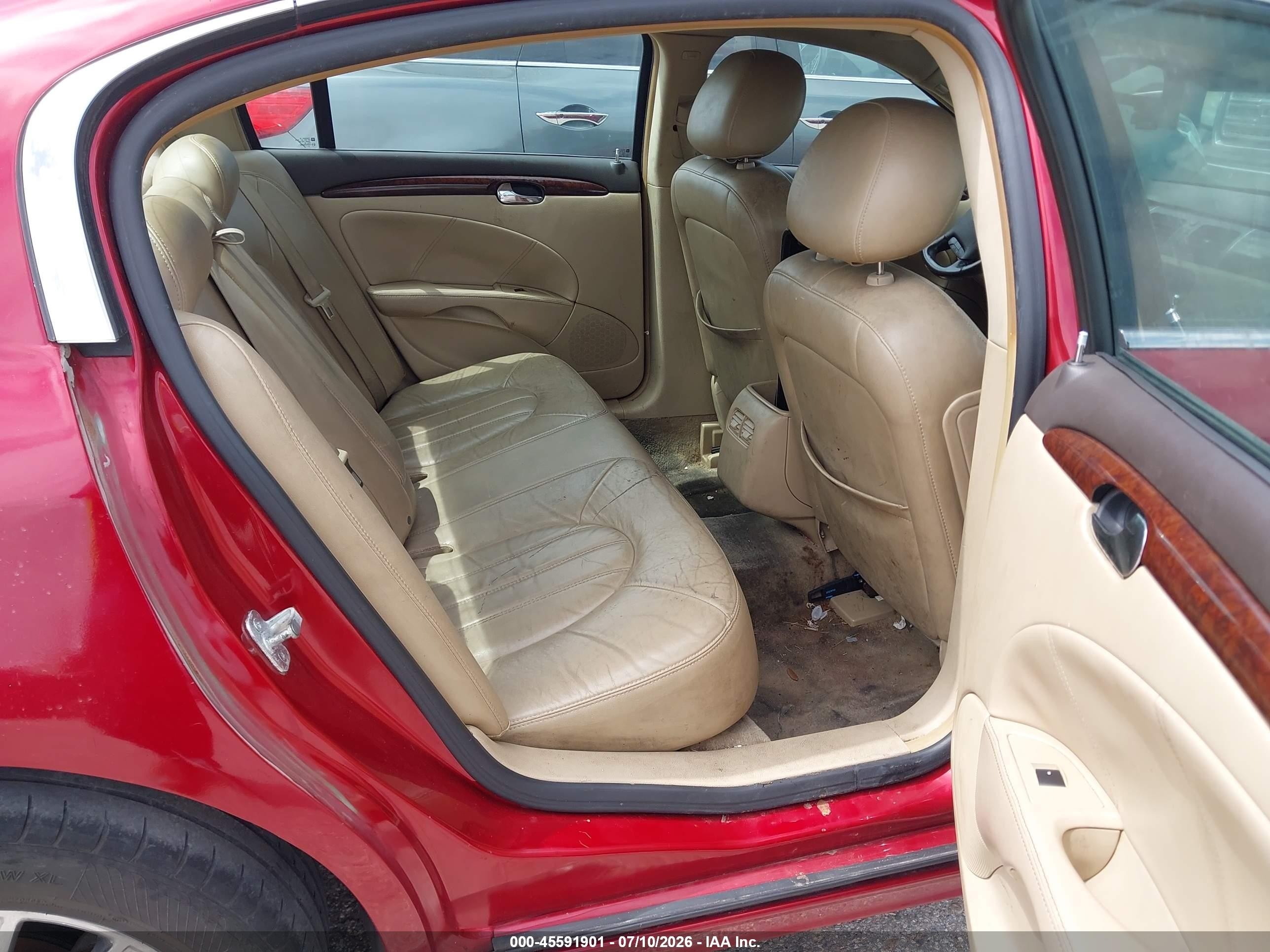 2011 Buick Lucerne Cxl Premium Красный vin: 1G4HJ5EM0BU140887